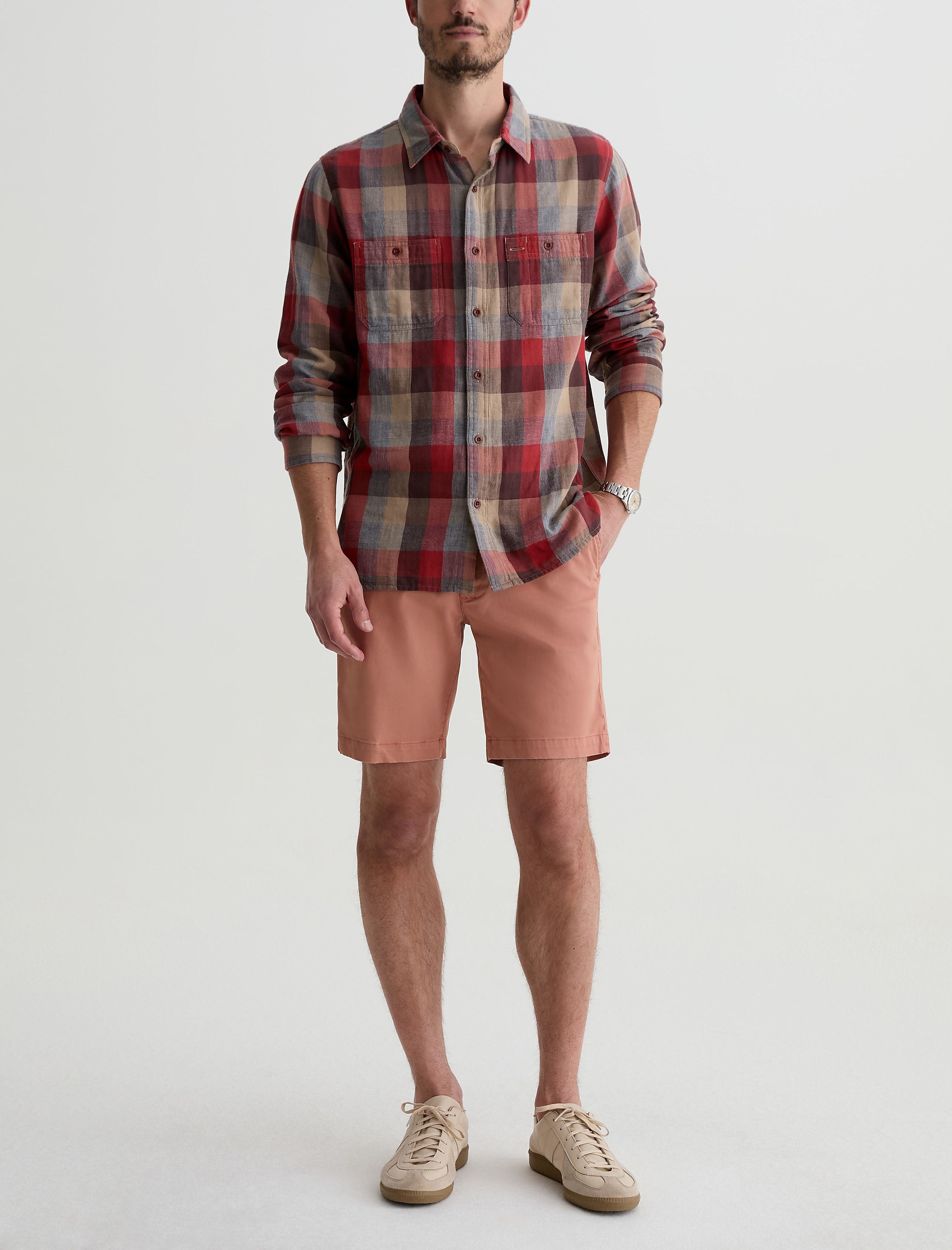 Men Wanderer Sulfur Faded Salmon at AG Jeans Official Store
