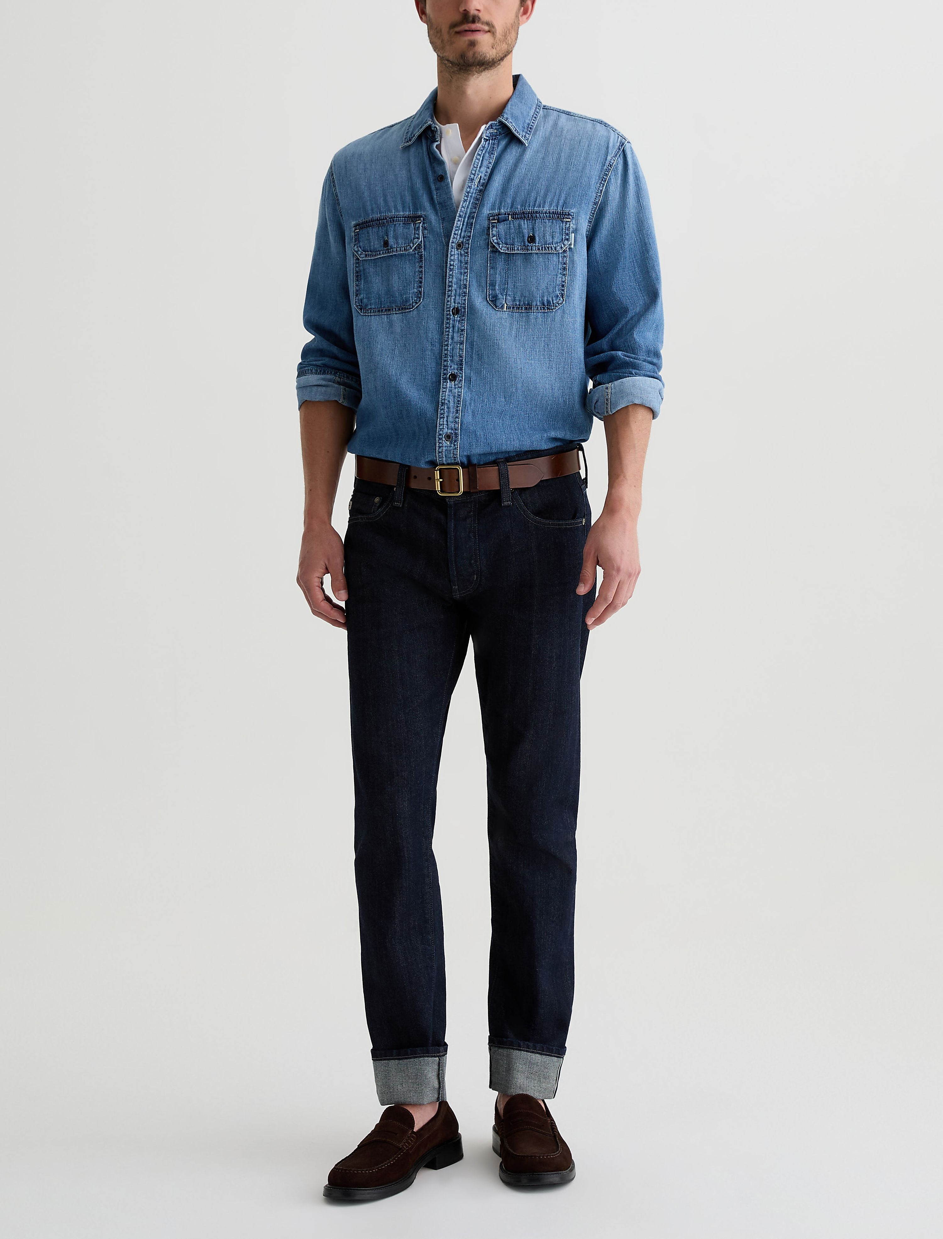 Men Tellis Selvage Cuffed 1 Year Post at AG Jeans Official Store