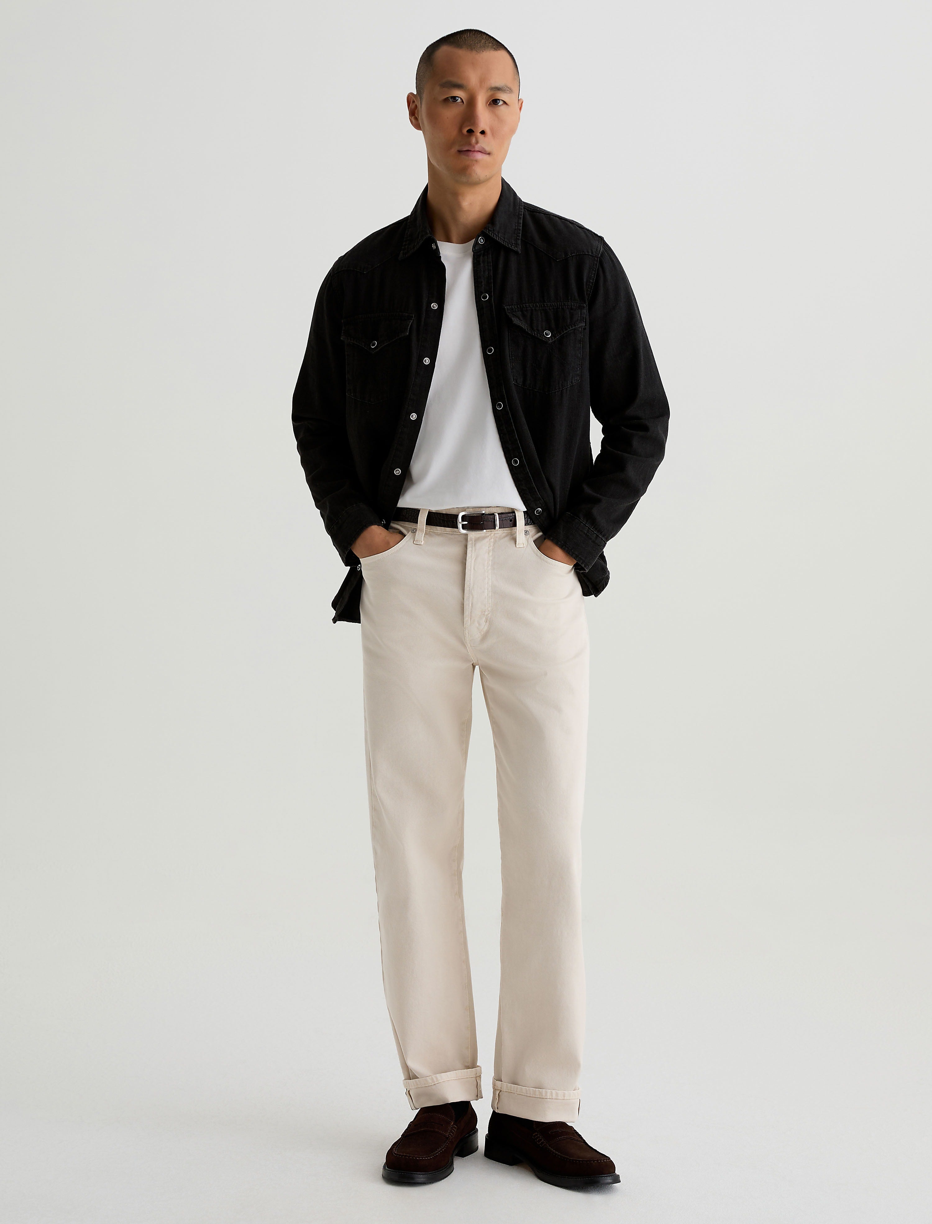 Men Felix Selvage Sulfur Sienna Sand at AG Jeans Official Store
