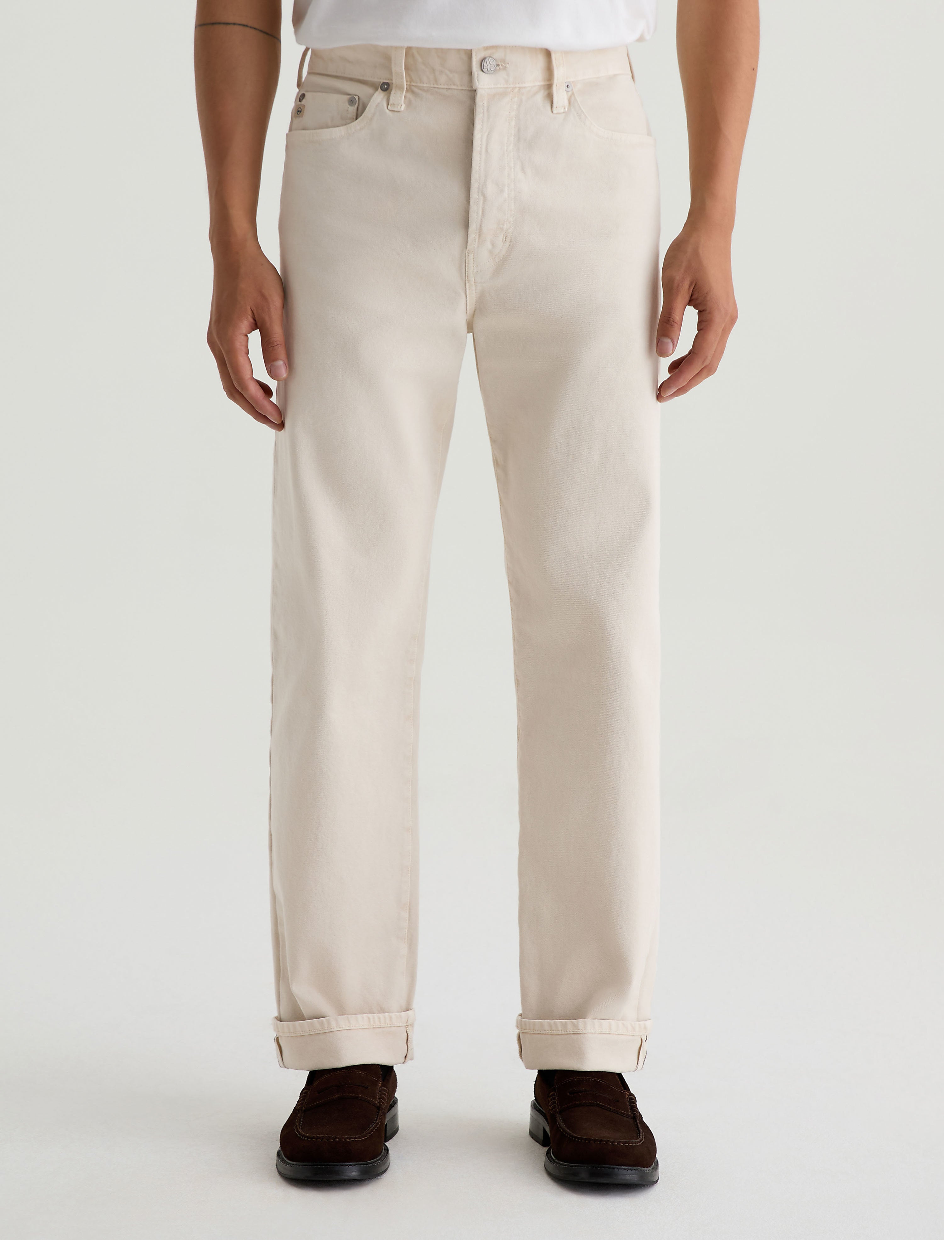 Men Felix Selvage Sulfur Sienna Sand at AG Jeans Official Store