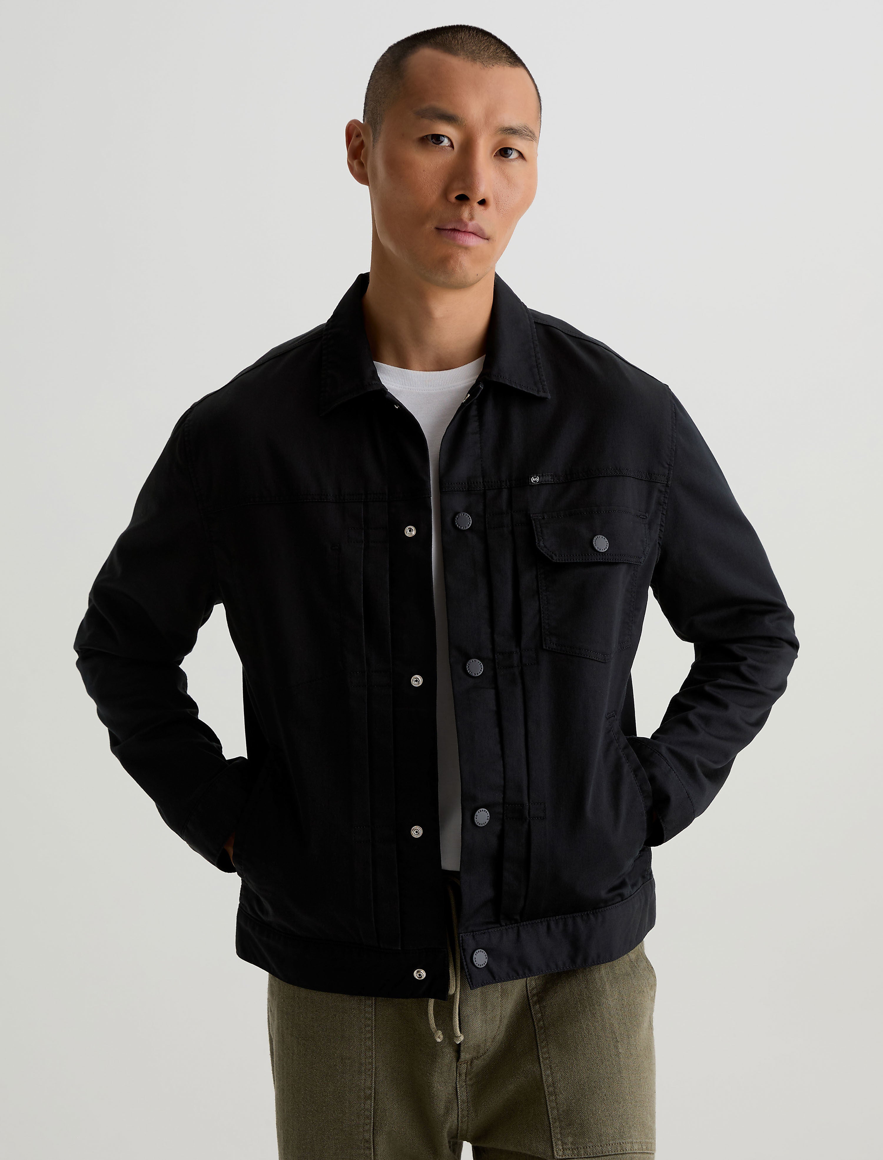 Men Sid Commuter Performance Jacket True Black at AG Jeans