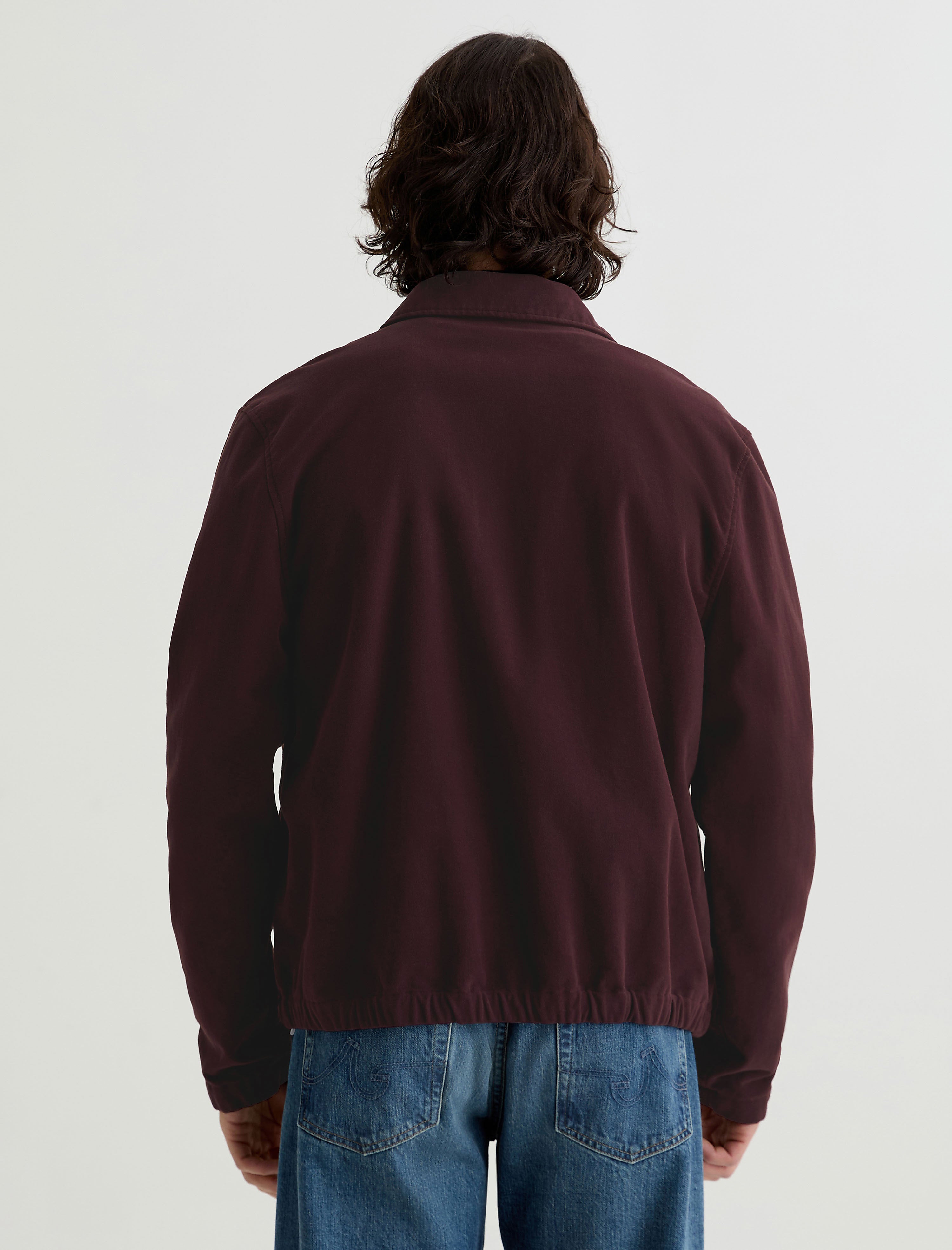 Men Philip Moleskin Zip Jacket Mulberry at AG Jeans Official Store