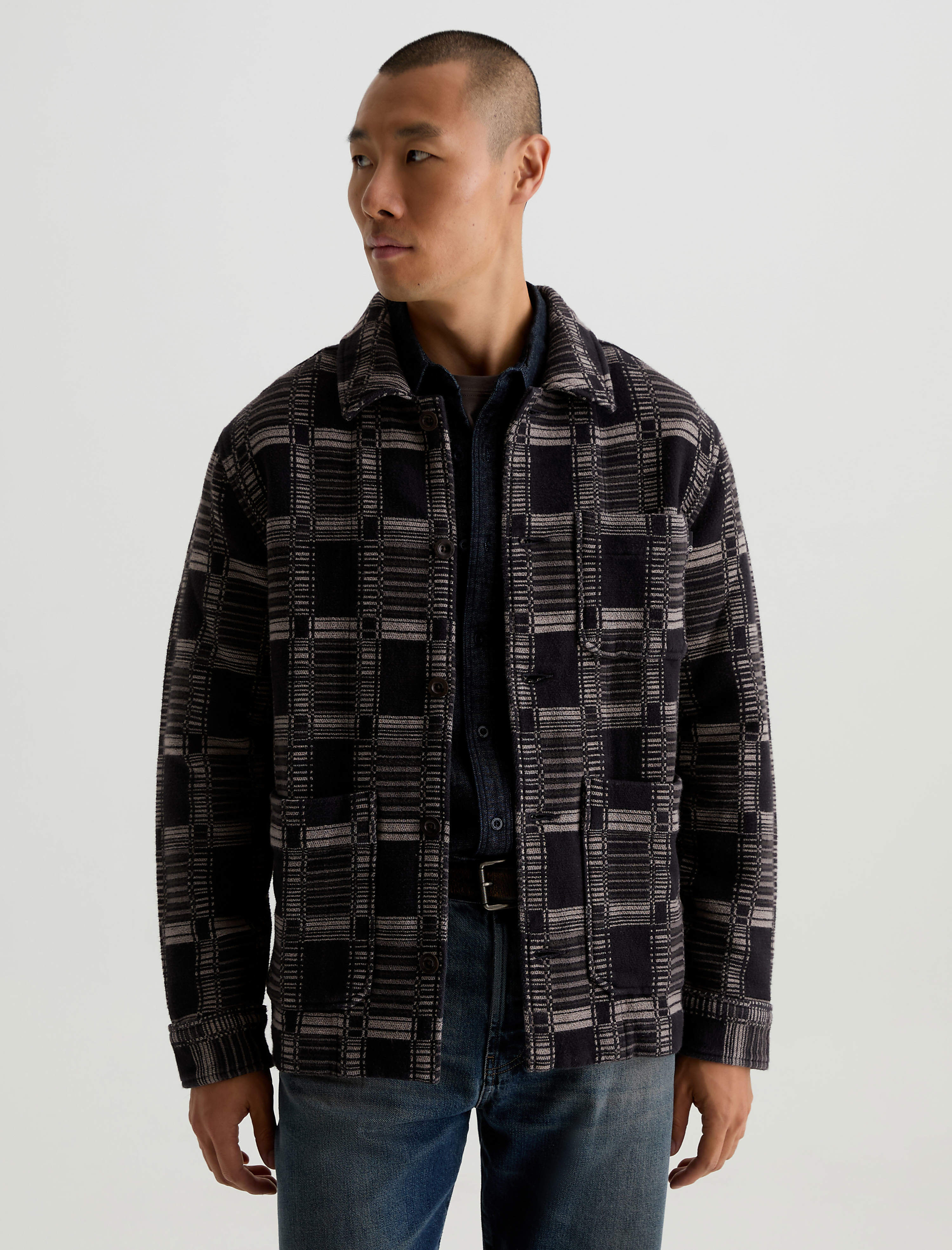Men Leon Jacket Dark Grey Multi at AG Jeans Official Store