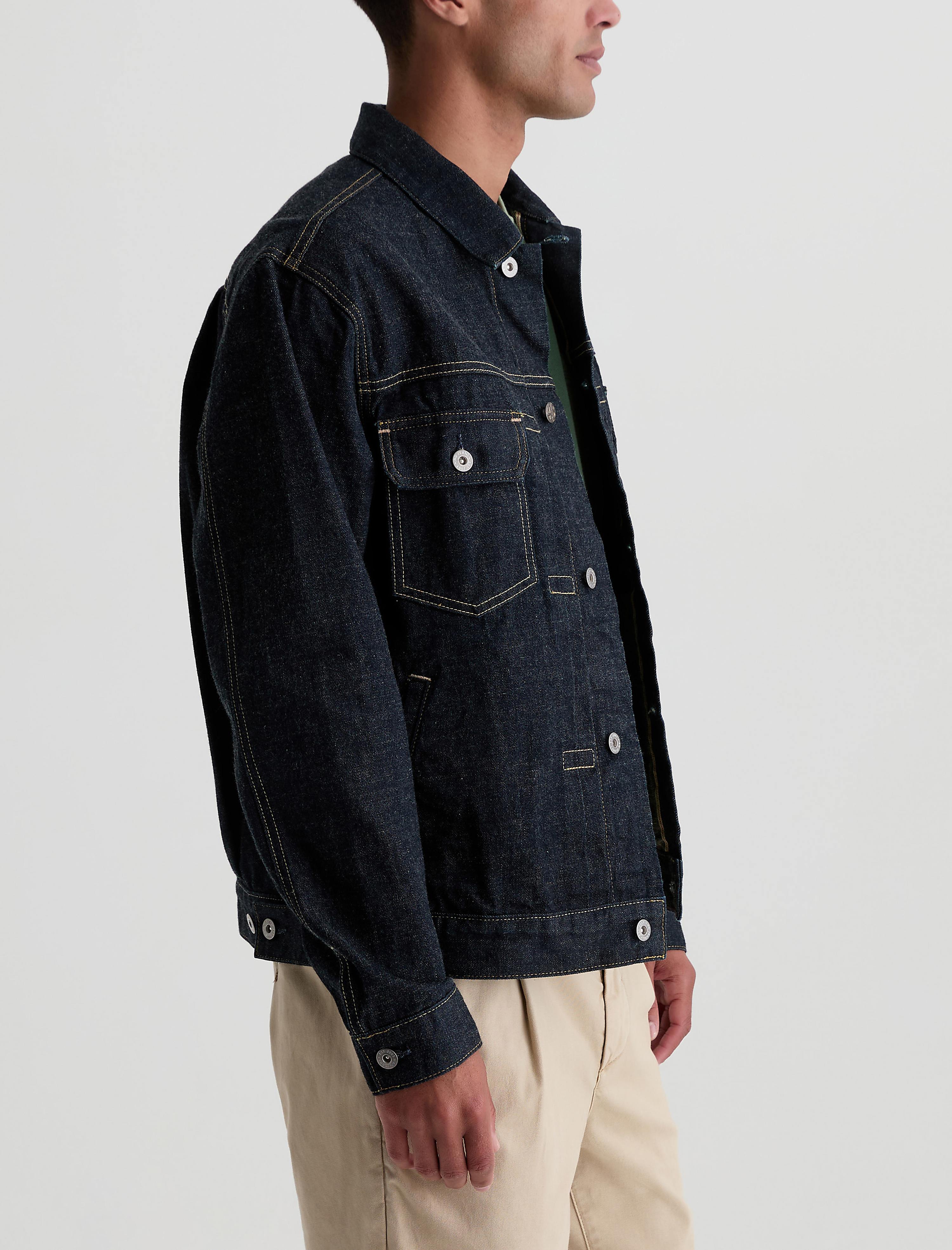 Men Sid Selvage Jacket Vineyard Rinse at AG Jeans Official Store