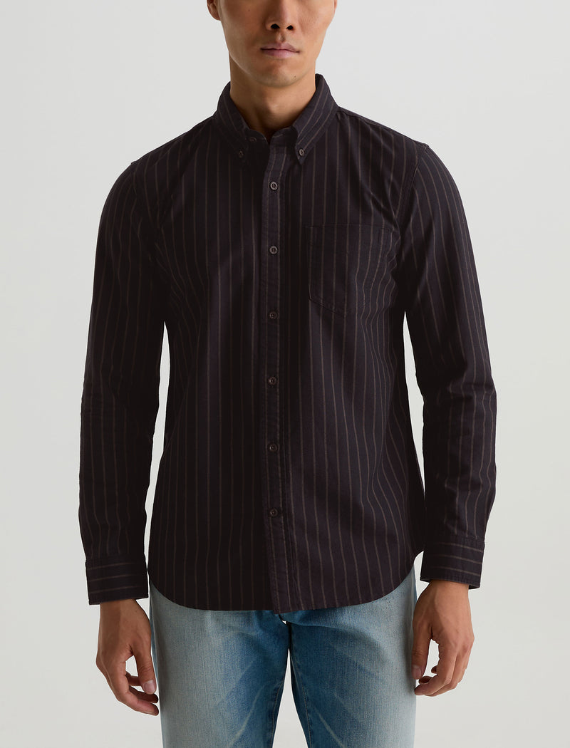 Men Dean Oxford Shirt Black Multi at AG Jeans Official Store