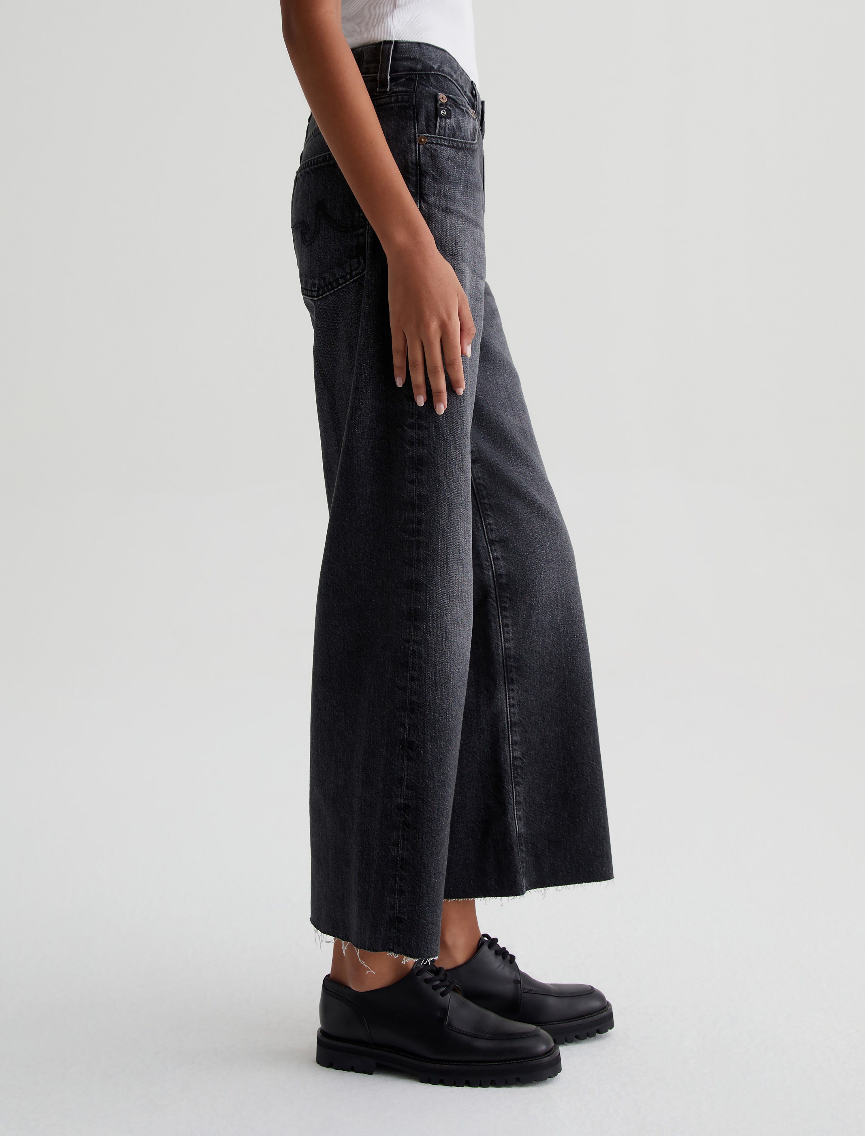 Womens Saige Wide Leg Crop Metropolis at AG Jeans Official Store