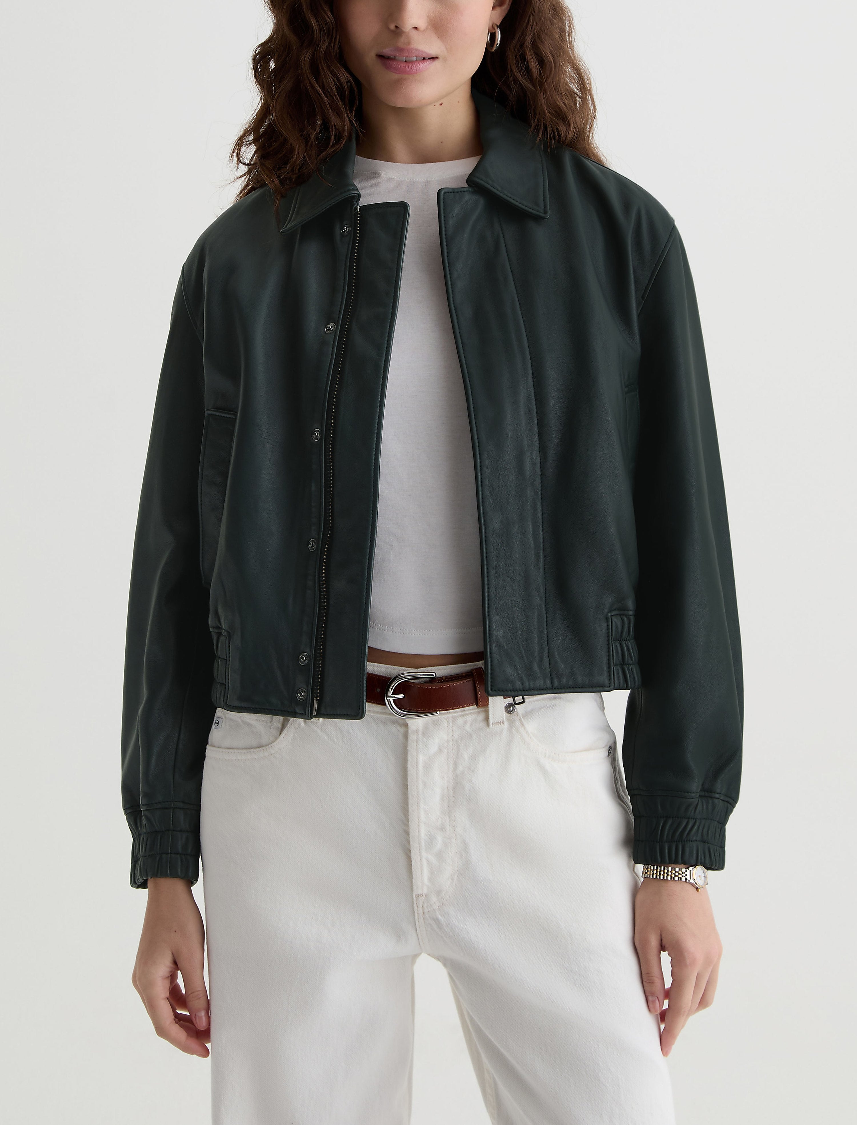 Women Lincoln Jacket Dark Green at AG Jeans Official Store