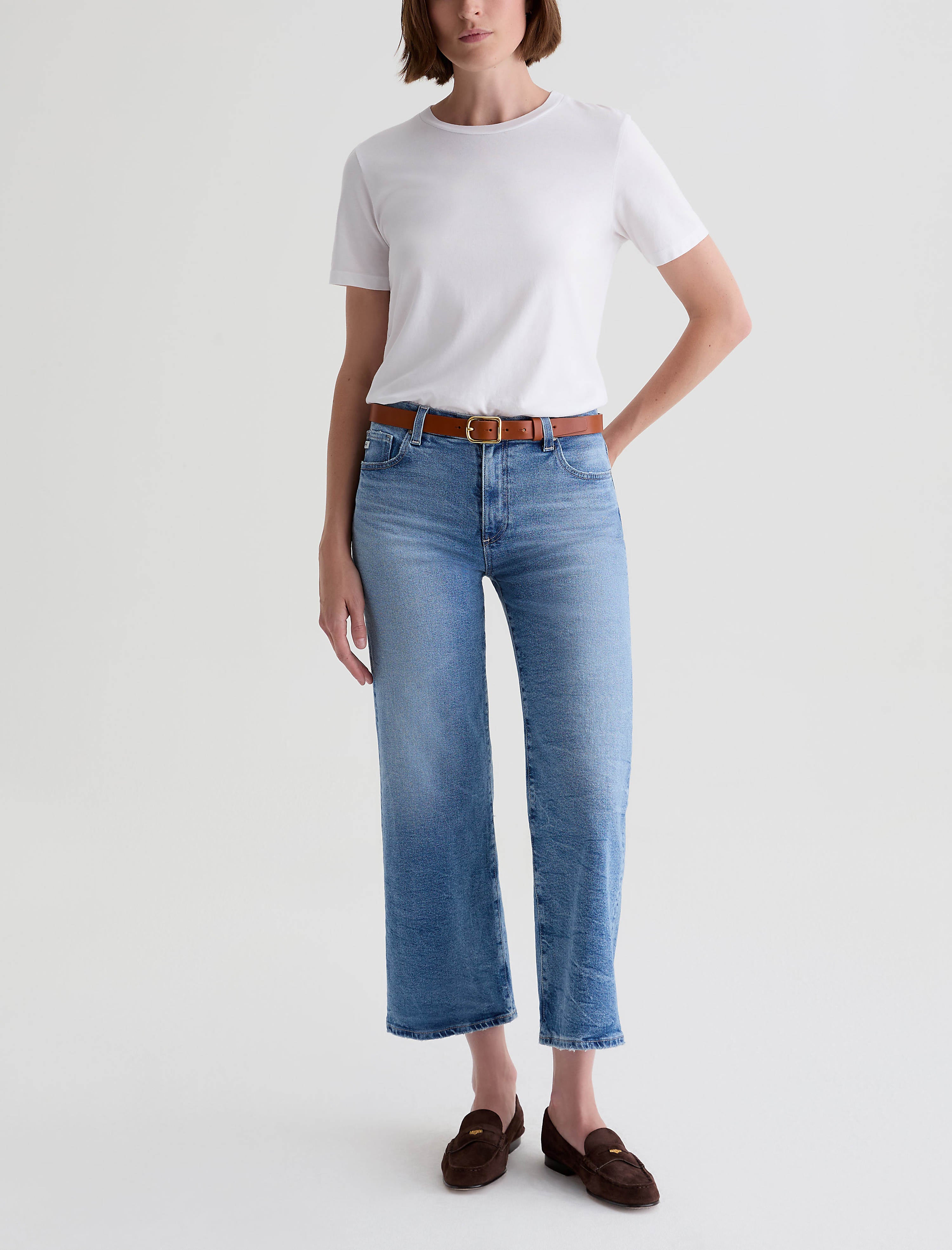 Women Saige Wide Leg Crop Masterpiece at AG Jeans Official Store