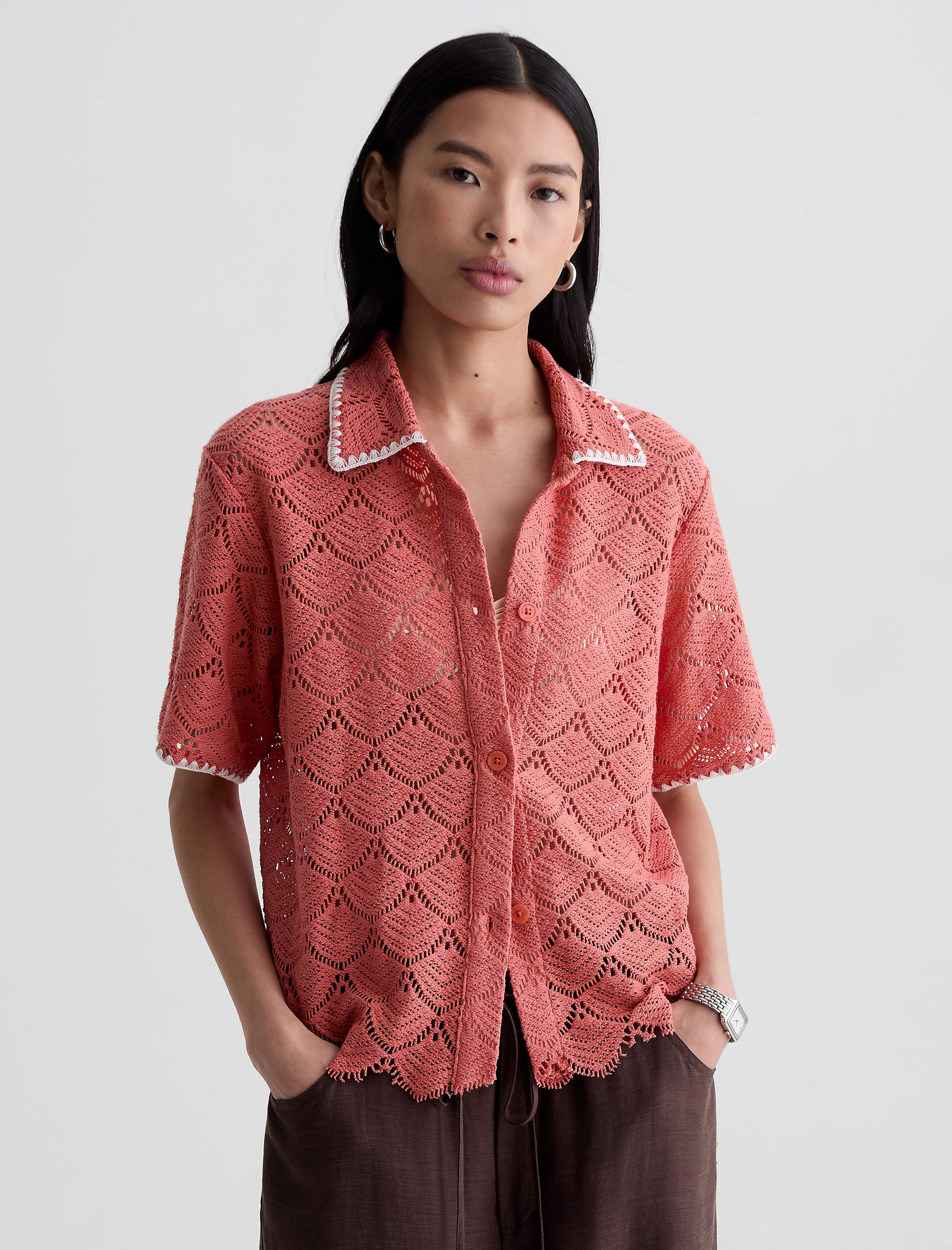 Women Kaylee Top Orange Spritz at AG Jeans Official Store