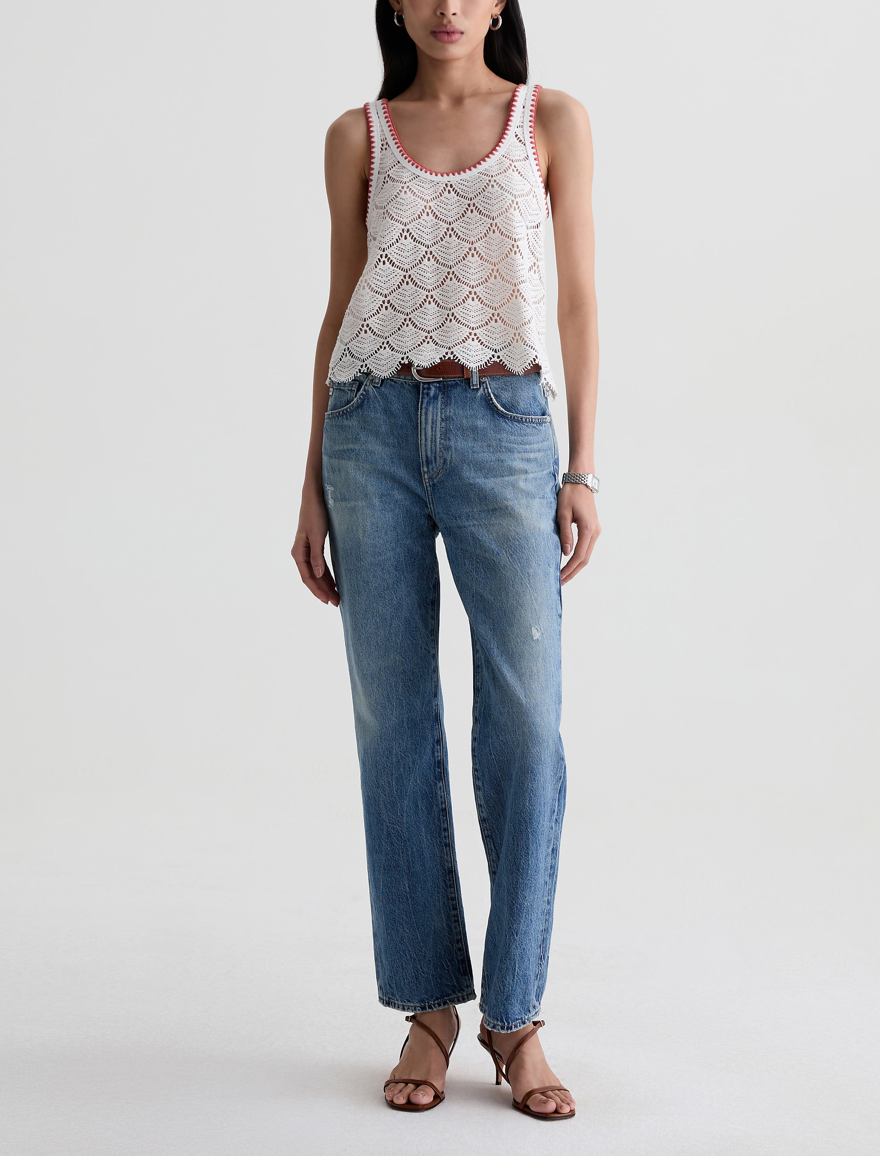 Women Bianca Tank Powder at AG Jeans Official Store