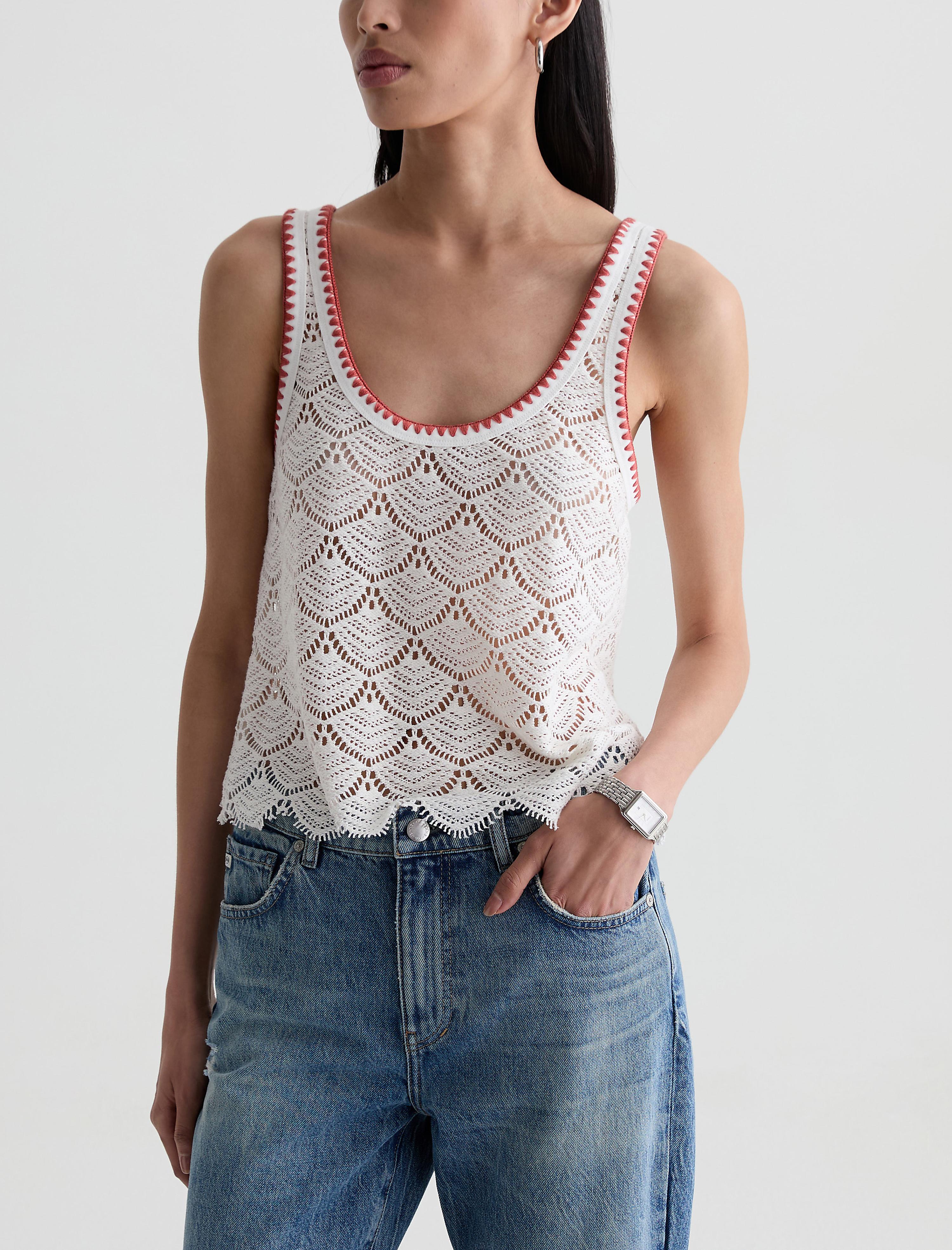 Women Bianca Tank Powder at AG Jeans Official Store