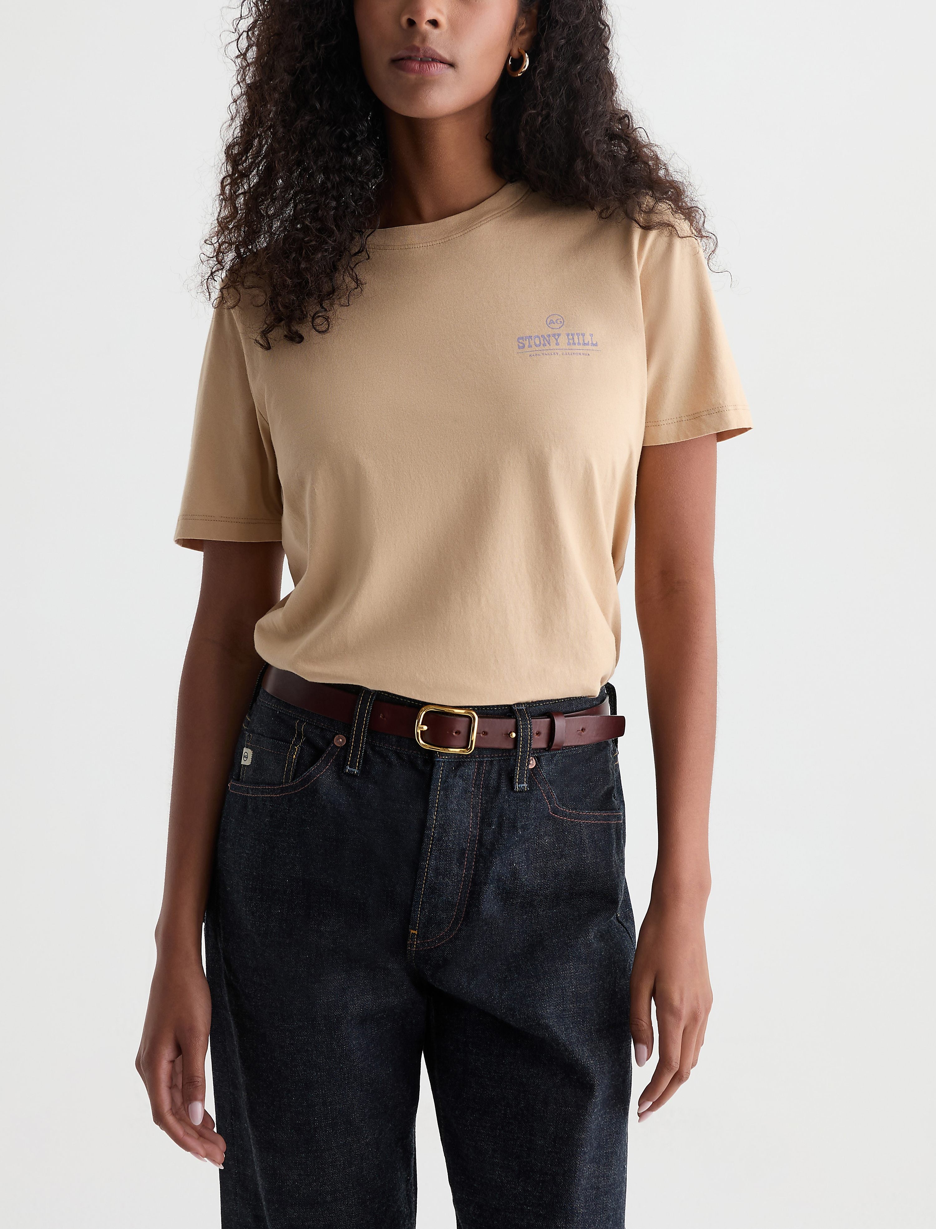 Women Jagger Crew P Stony Hill Wheat Field at AG Jeans Official Store