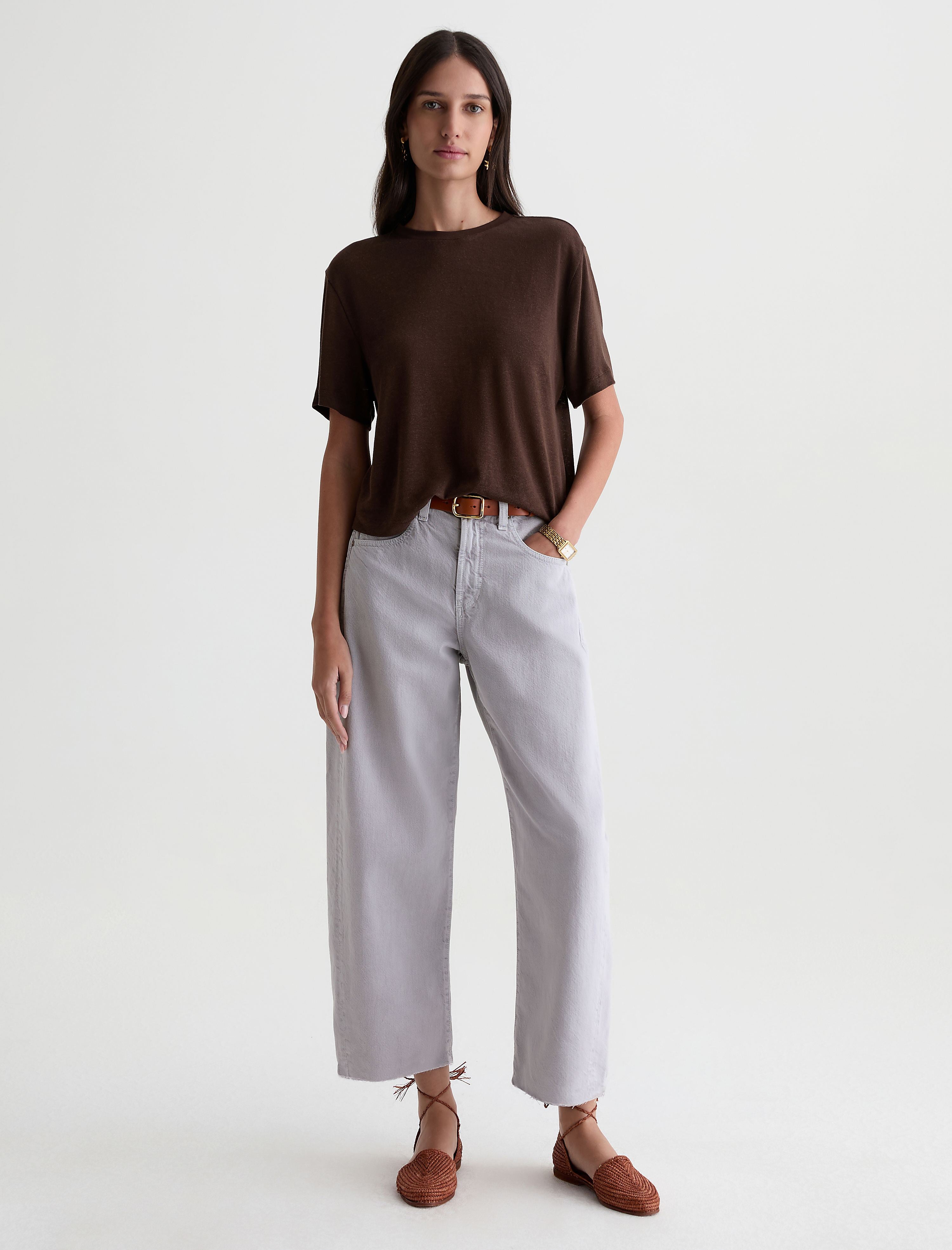 Women Hattie Crop Jean Sulfur Grape at AG Jeans Official Store