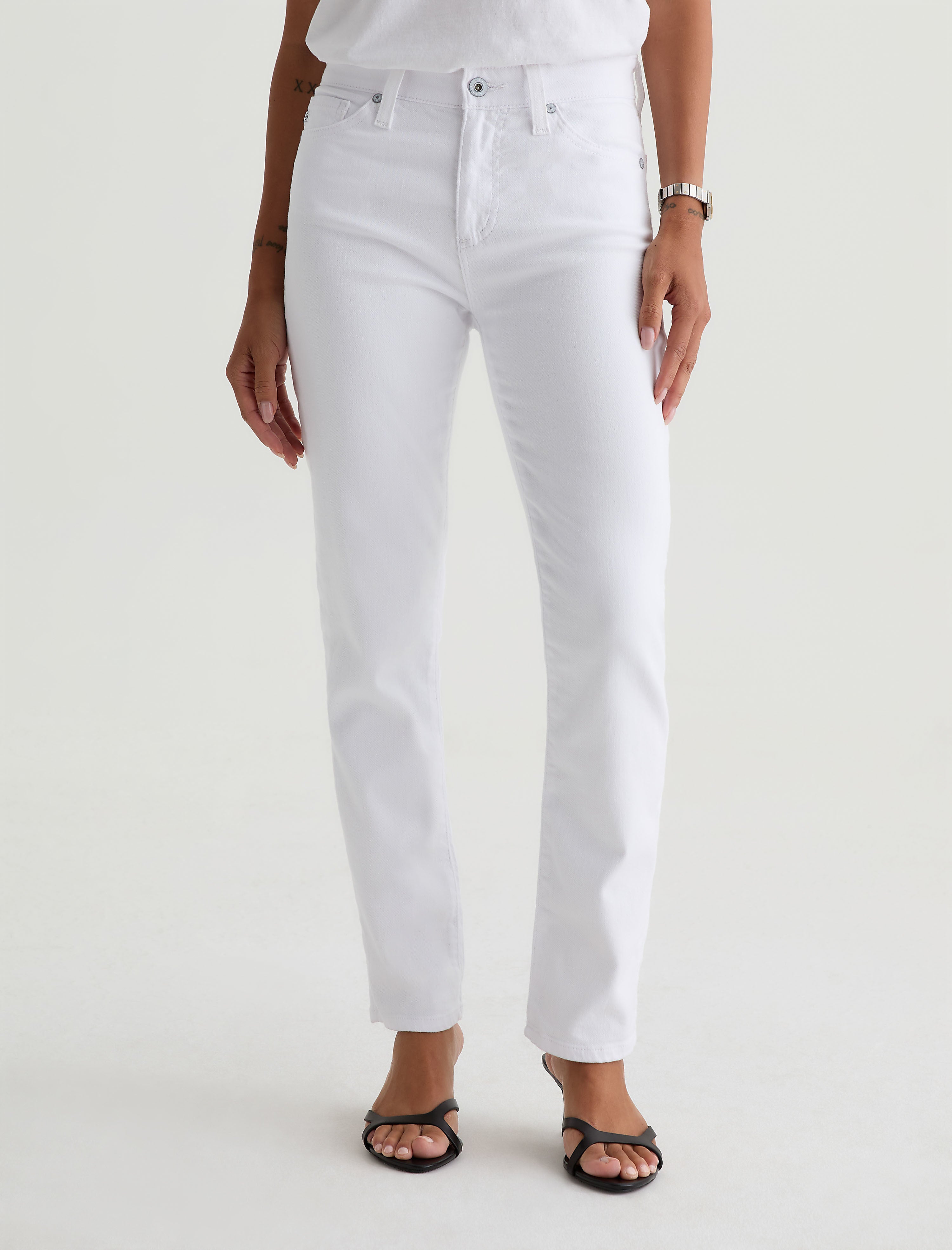 Women Mari Crop Gallery White at AG Jeans Official Store