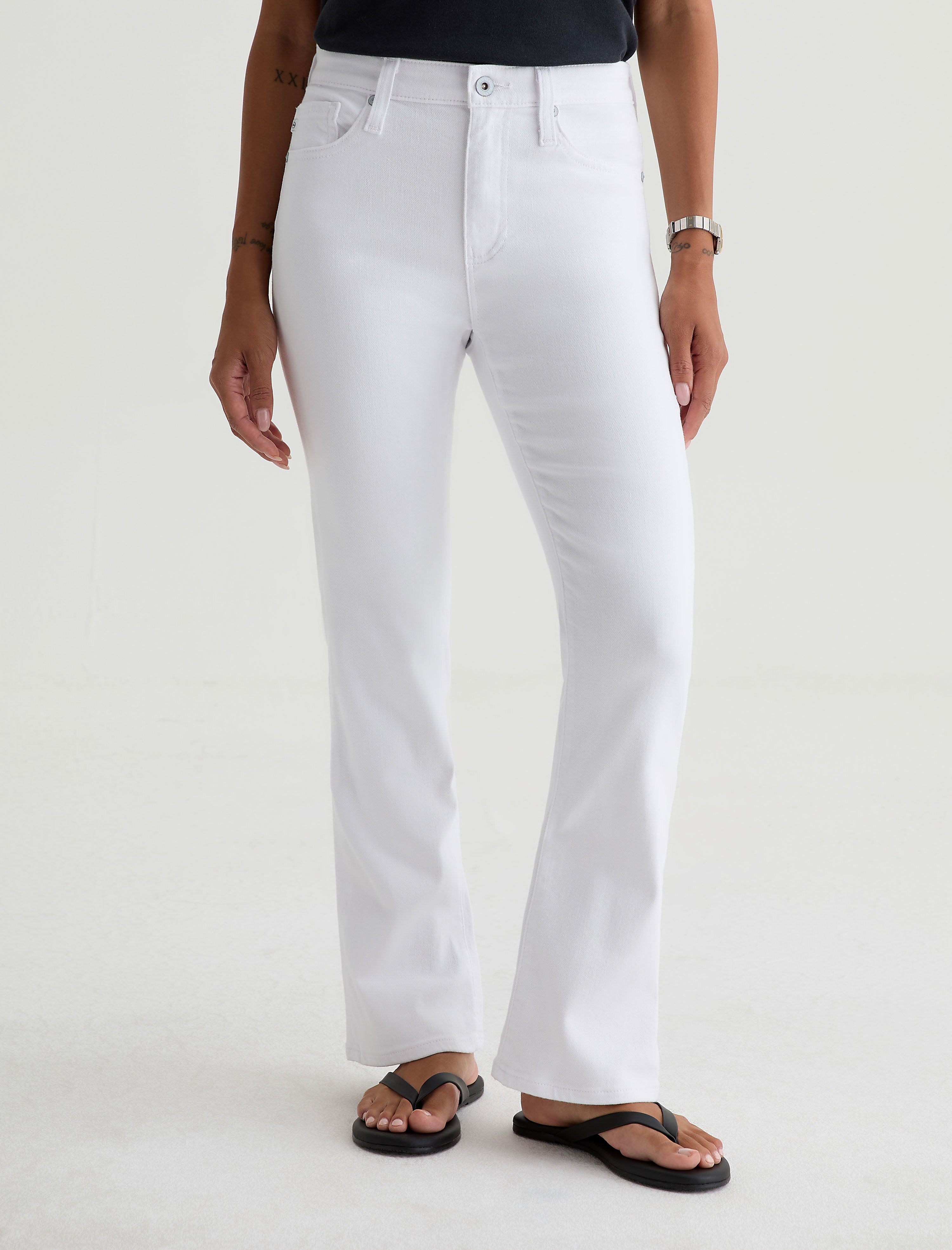 Women Farrah Boot Crop Gallery White at AG Jeans Official Store