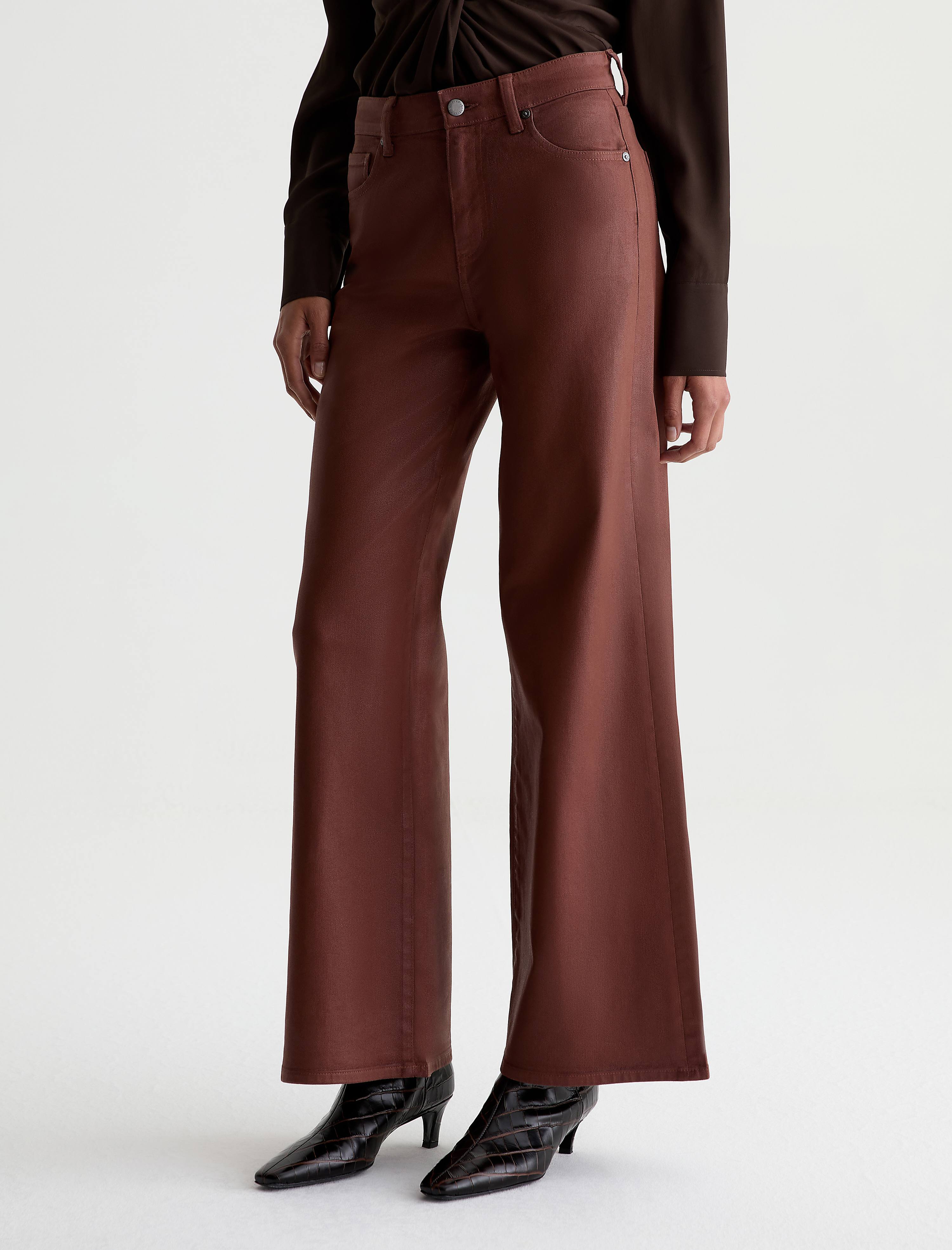 Women Saige Wide Leg Jean Ltt Lt Chestnut at AG Jeans Official Store