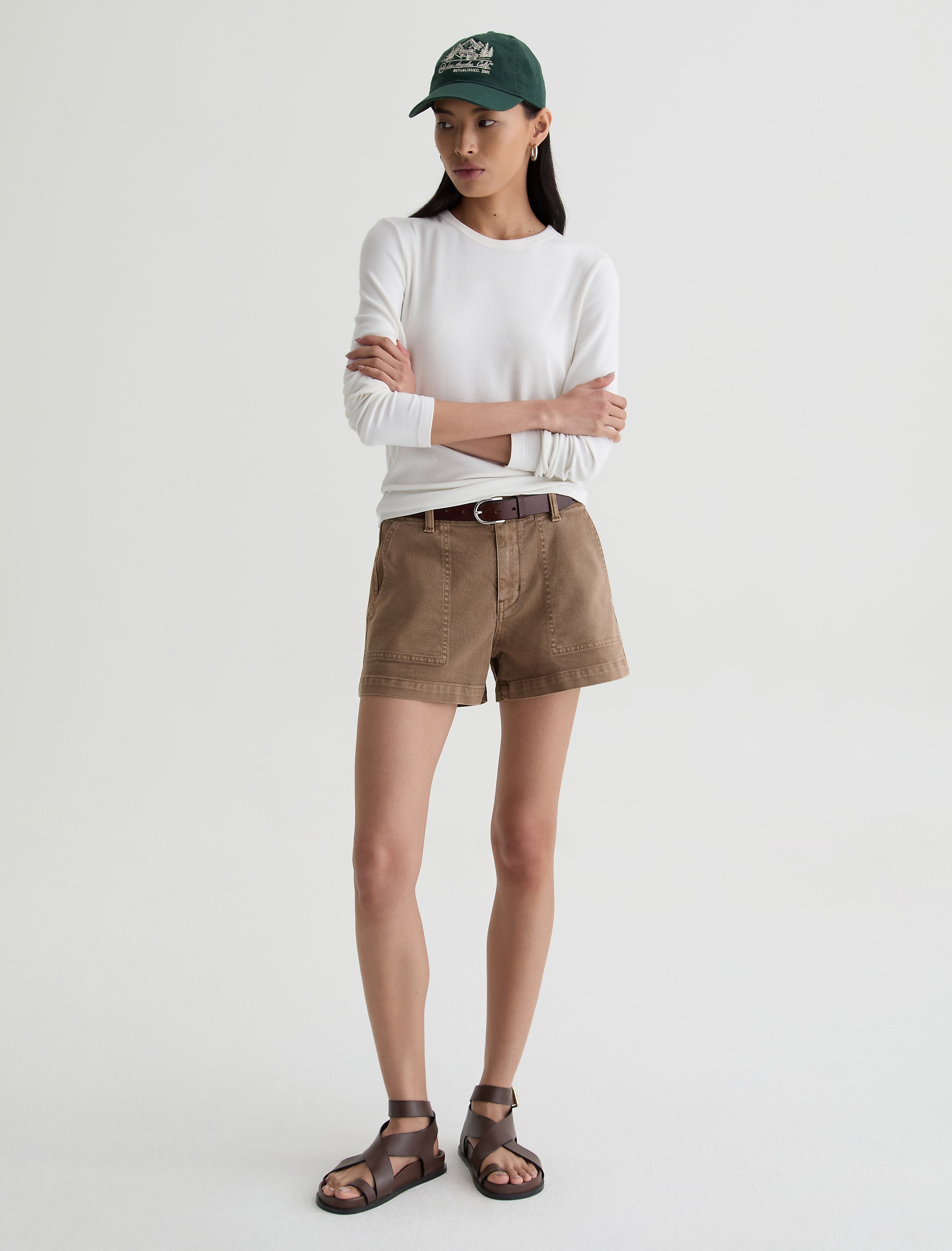 Women Analeigh Short Sulfur Light Taupe at AG Jeans Official Store