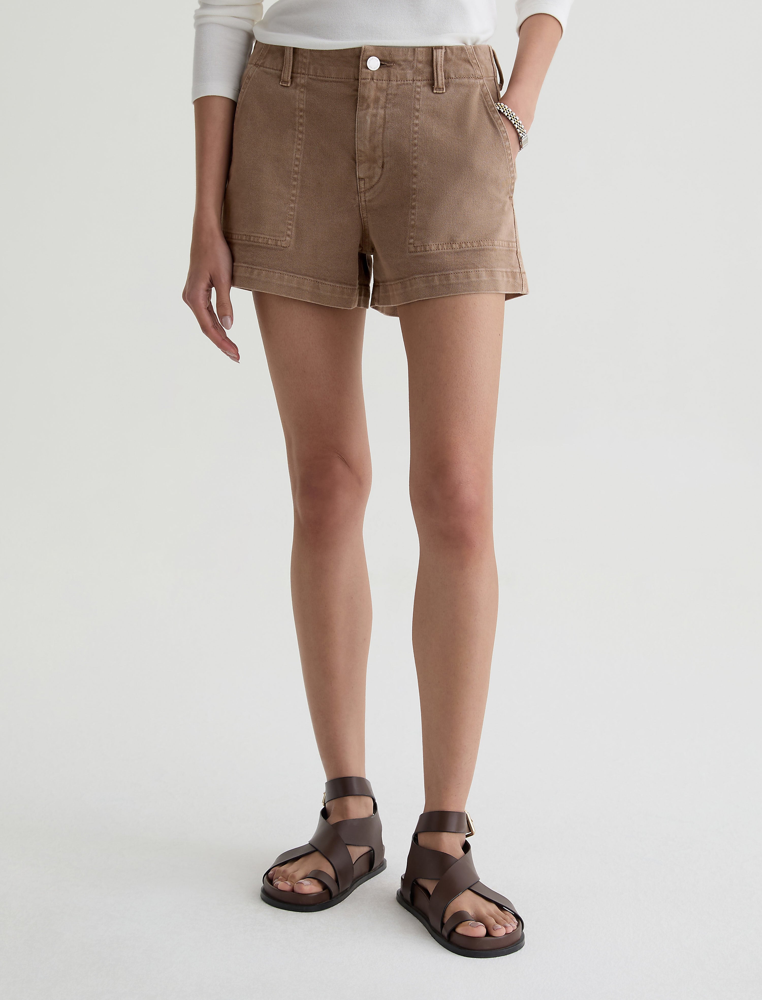 Women Analeigh Short Sulfur Light Taupe at AG Jeans Official Store