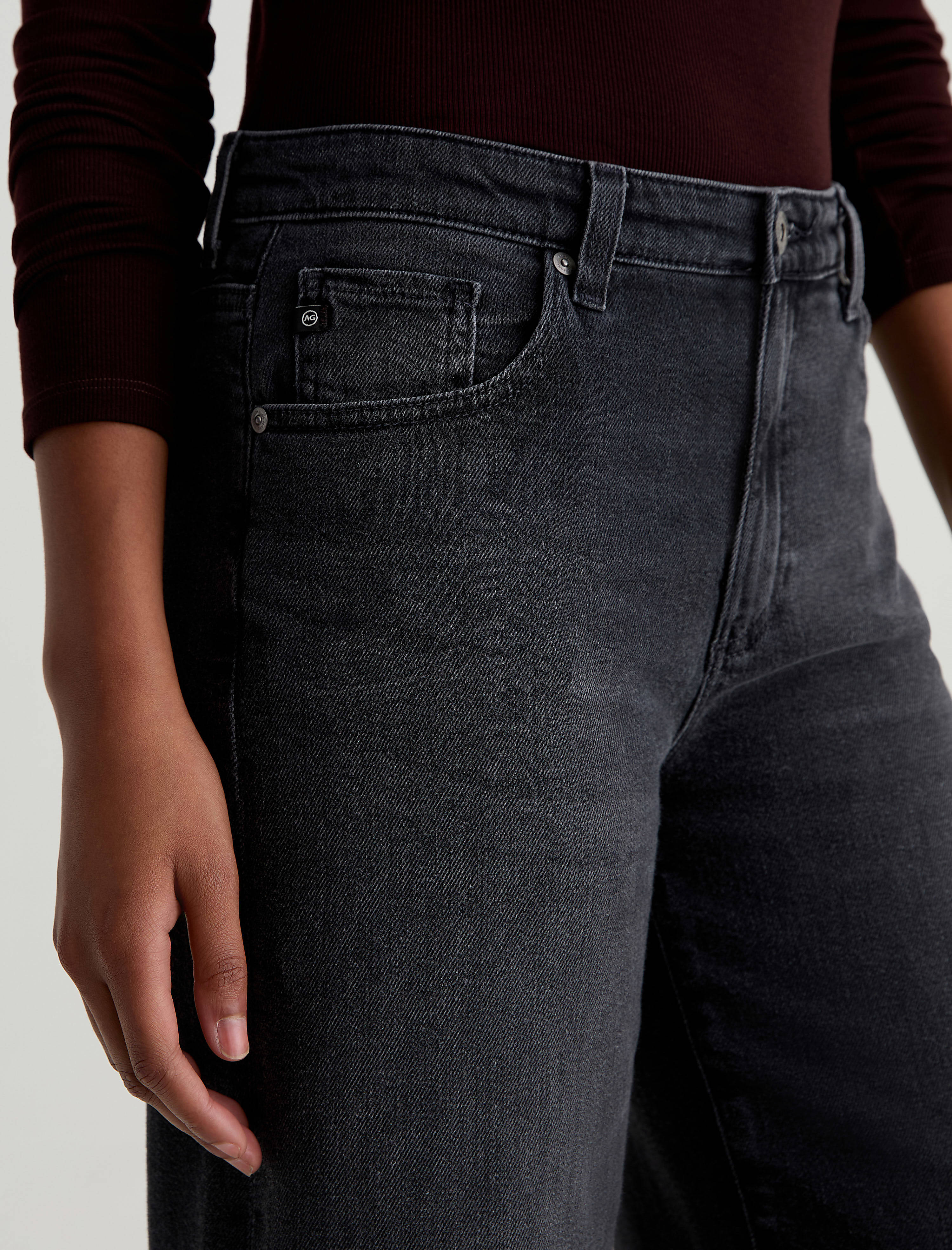 Women Saige Wide Leg Crop Nebula at AG Jeans Official Store