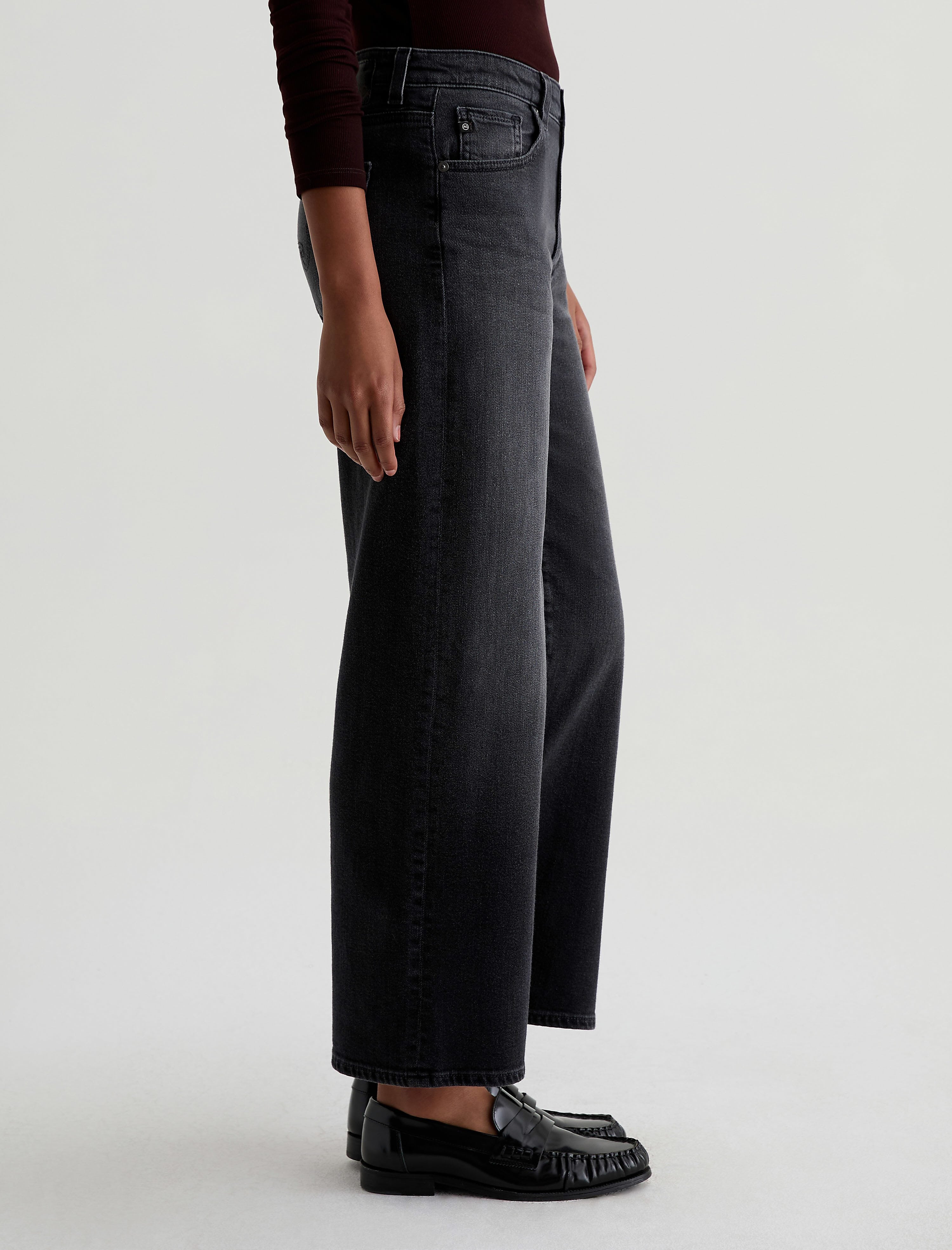 Women Saige Wide Leg Crop Nebula at AG Jeans Official Store