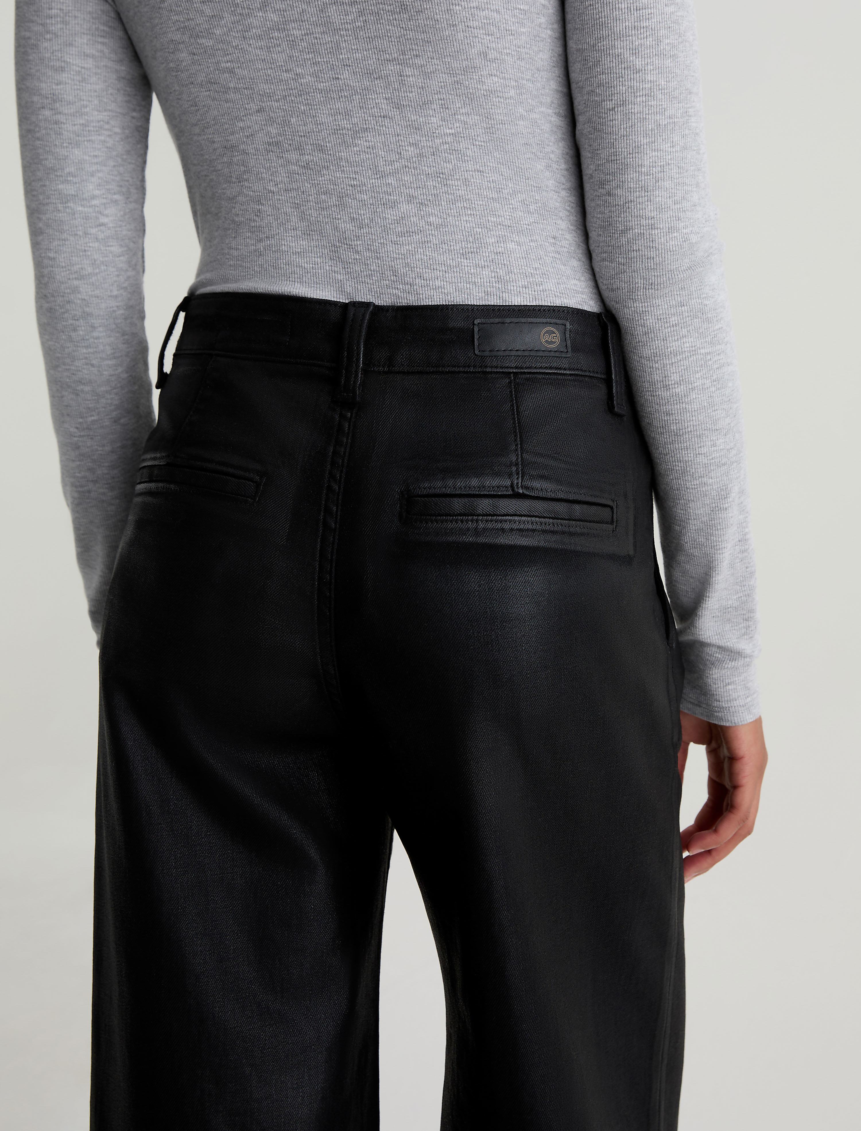Women Dorine Pleated Ltt Lt Super Black at AG Jeans Official Store
