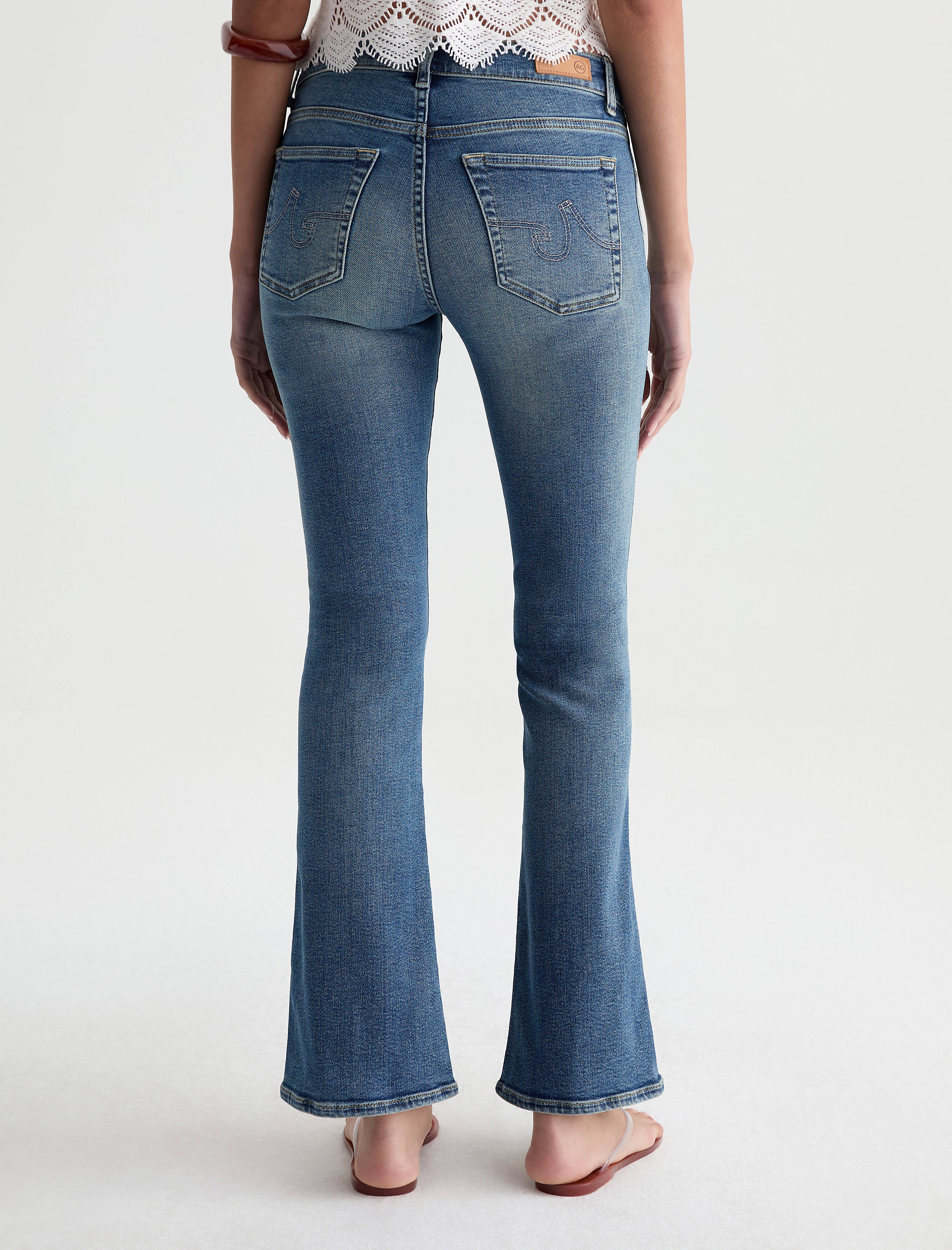 ANGEL❤︎BLUEデニムブーツSサイズ Women Angel Jean 15 Years Bouquet at AG Jeans Official Store