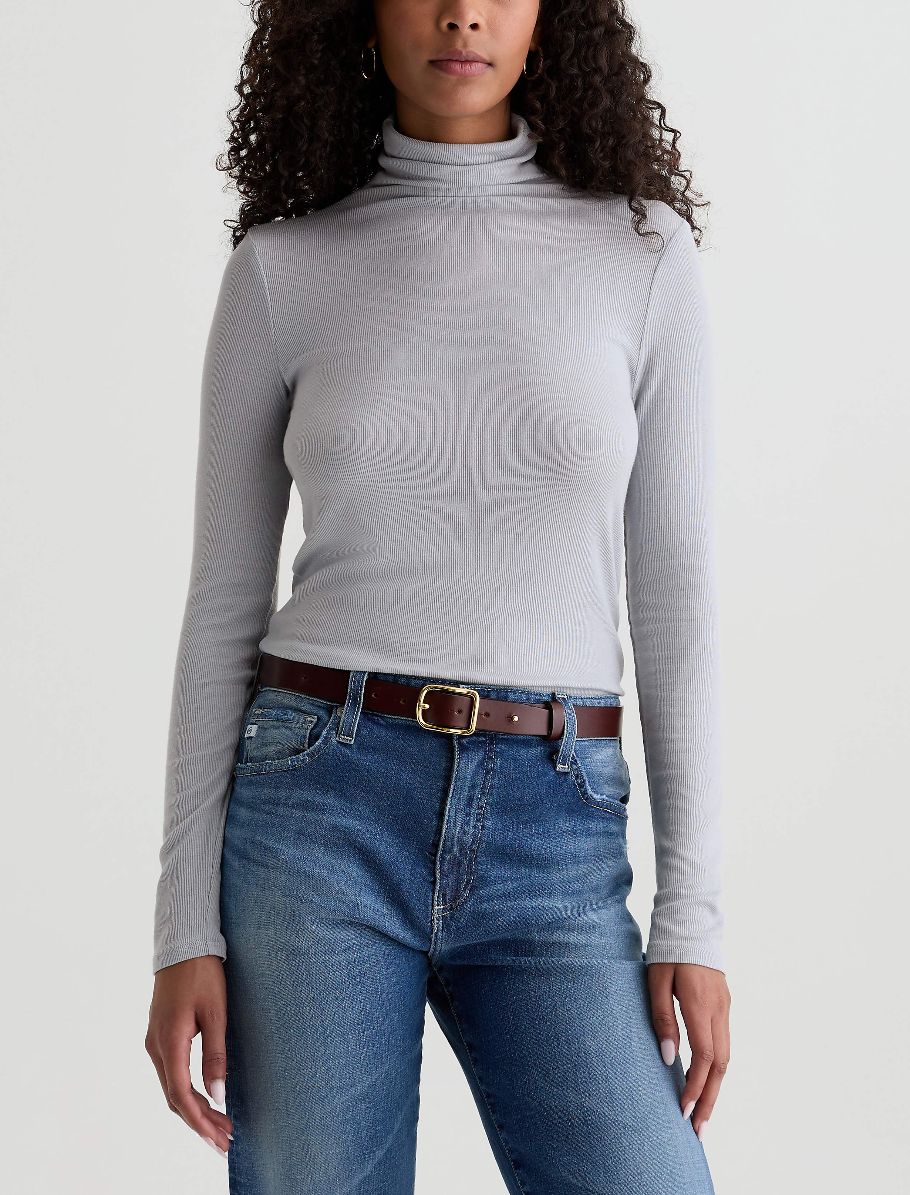 Womens Chels Turtleneck White Sands at AG Jeans Official Store