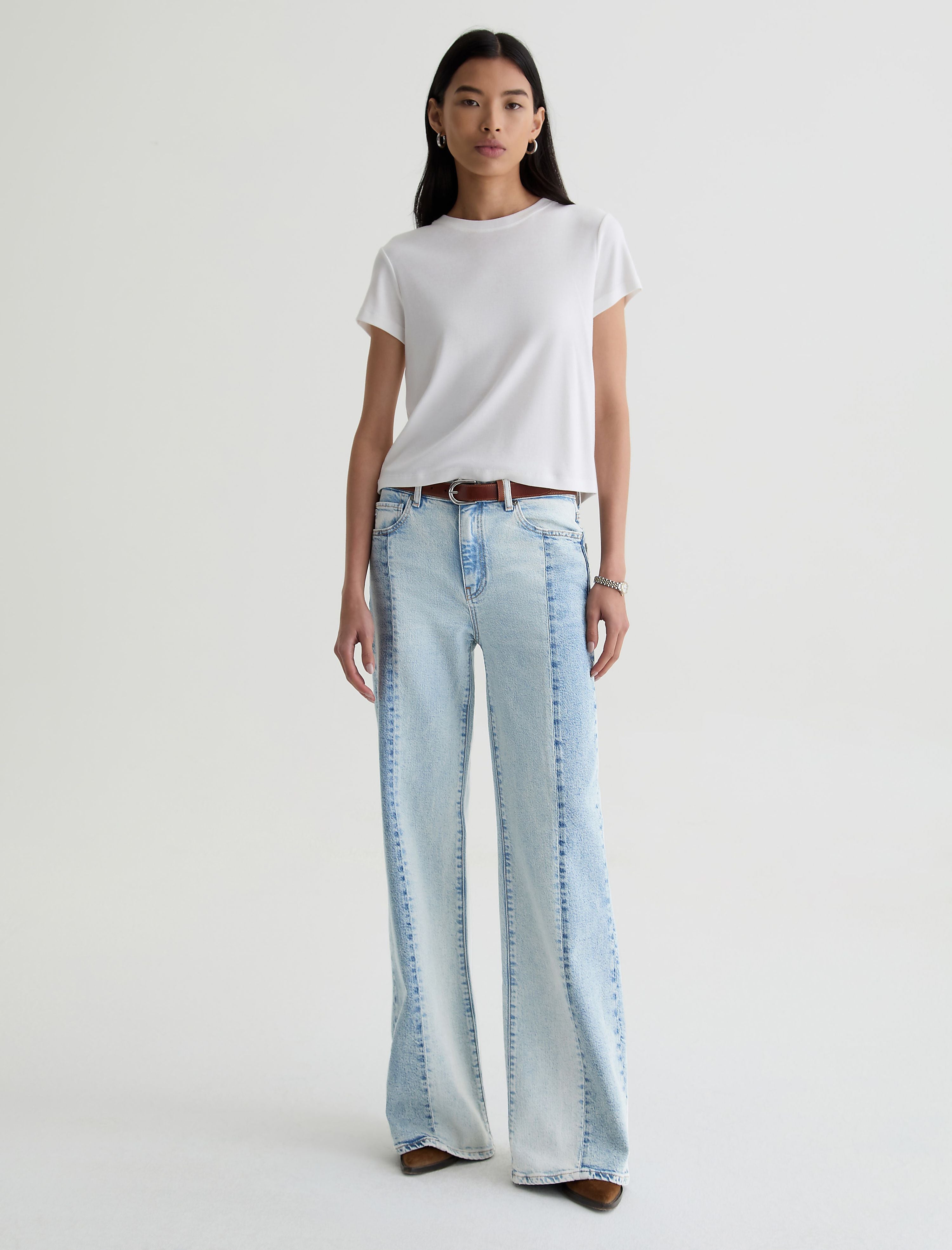 Women Saige Wide Leg Solar Flare at AG Jeans Official Store