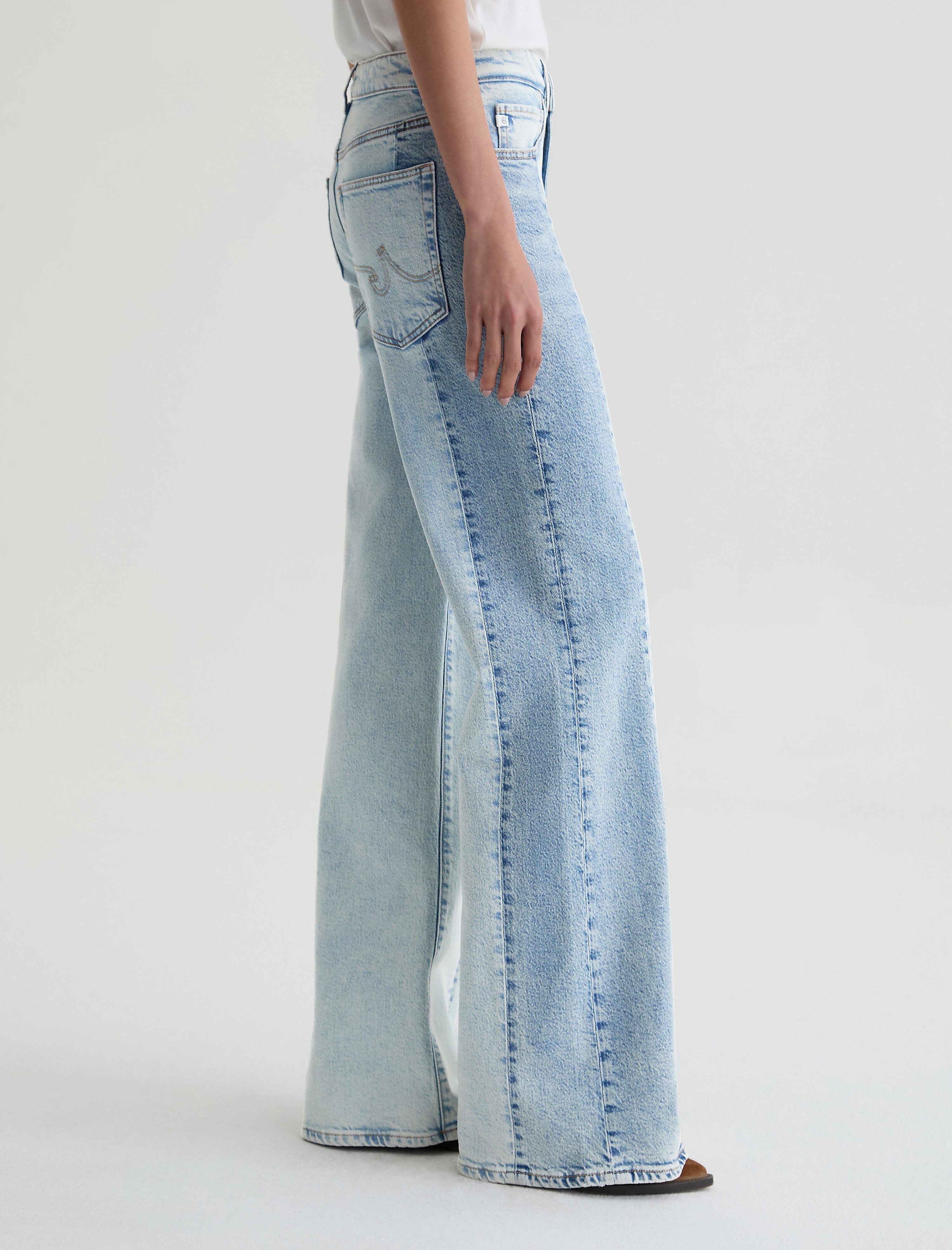 【最安値】goar.archive flare pants M size Women Saige Wide Leg Solar Flare at AG Jeans Official Store
