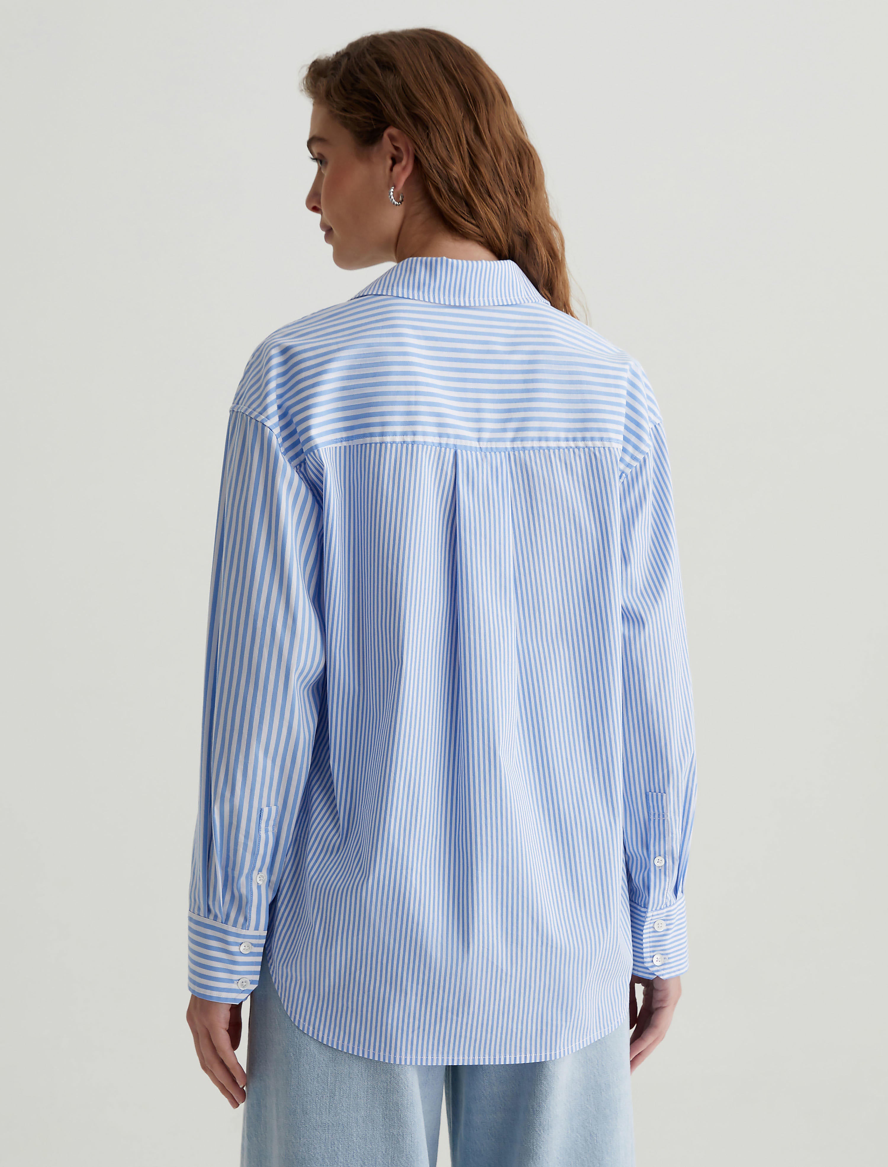 トップス Her lip to Have It All Stripe Shirt Women Addison Shirt Stripe Mix Blue Multi at AG Jeans