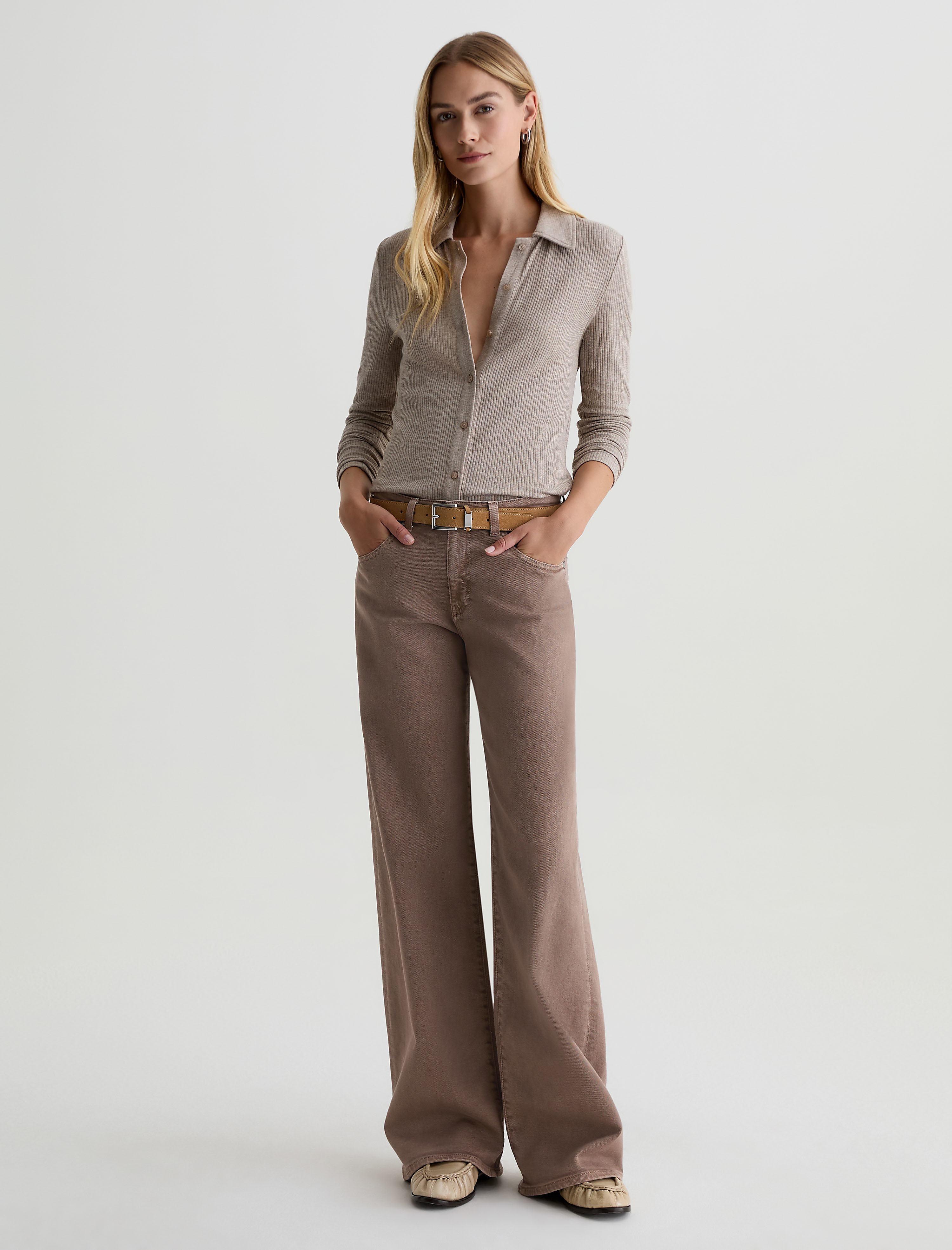 【andar】トップスレギンス、Ungridデニム Women Adria Sulfur Taupe Grey at AG Jeans Official Store