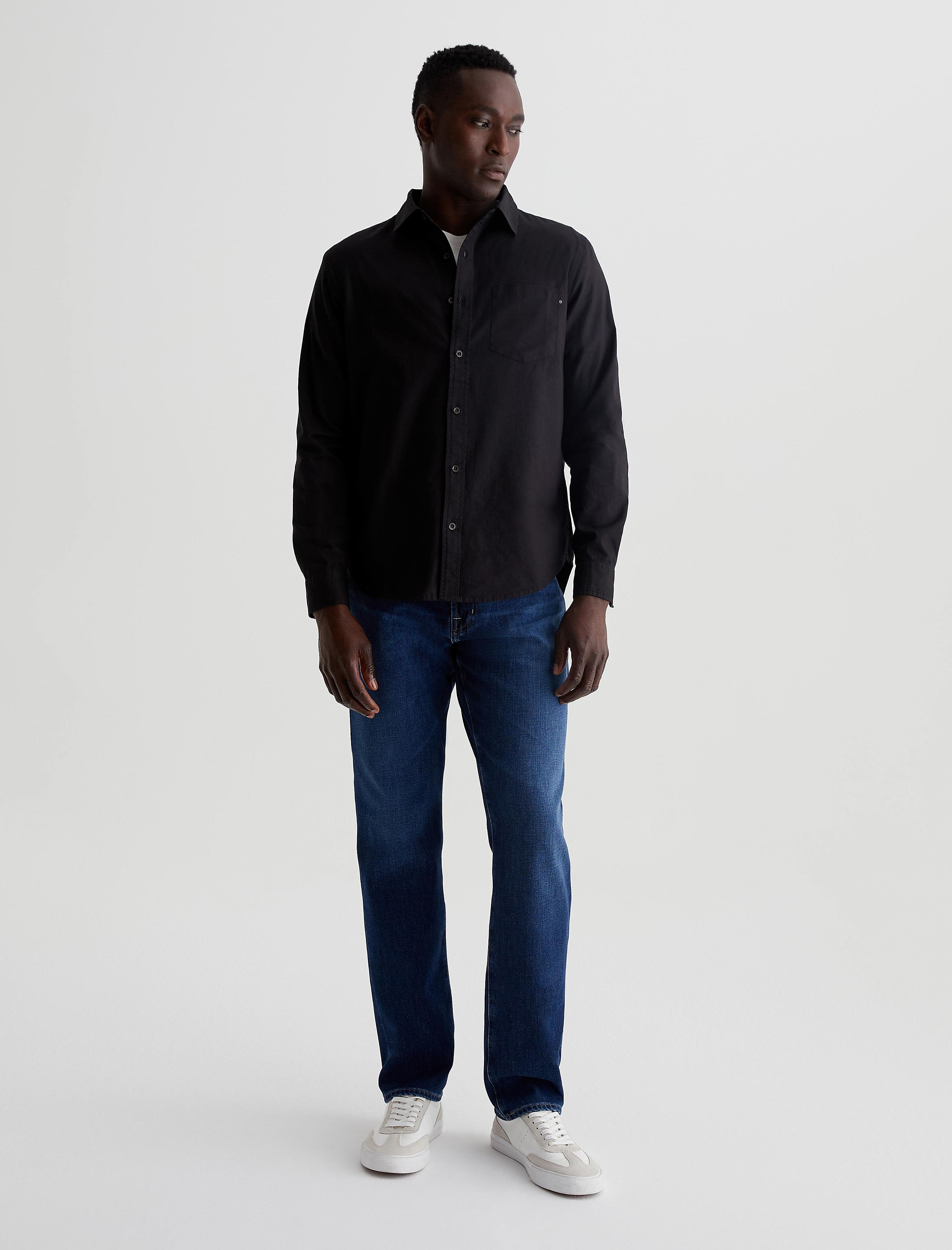 ⭐︎ARGUE  デニムシャツ⭐︎ Mens Aiden Classic Shirt Bleak at AG Jeans Official Store
