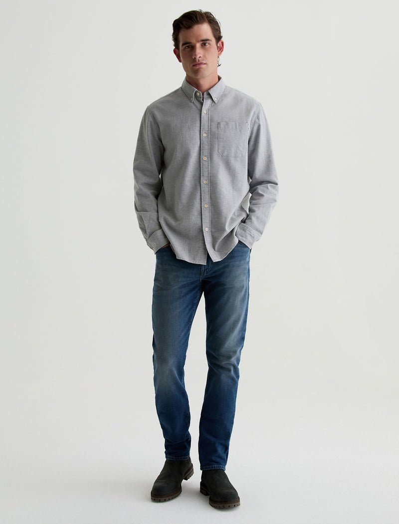 Men Aiden Dress Shirt Heather Grey at AG Jeans Official Store