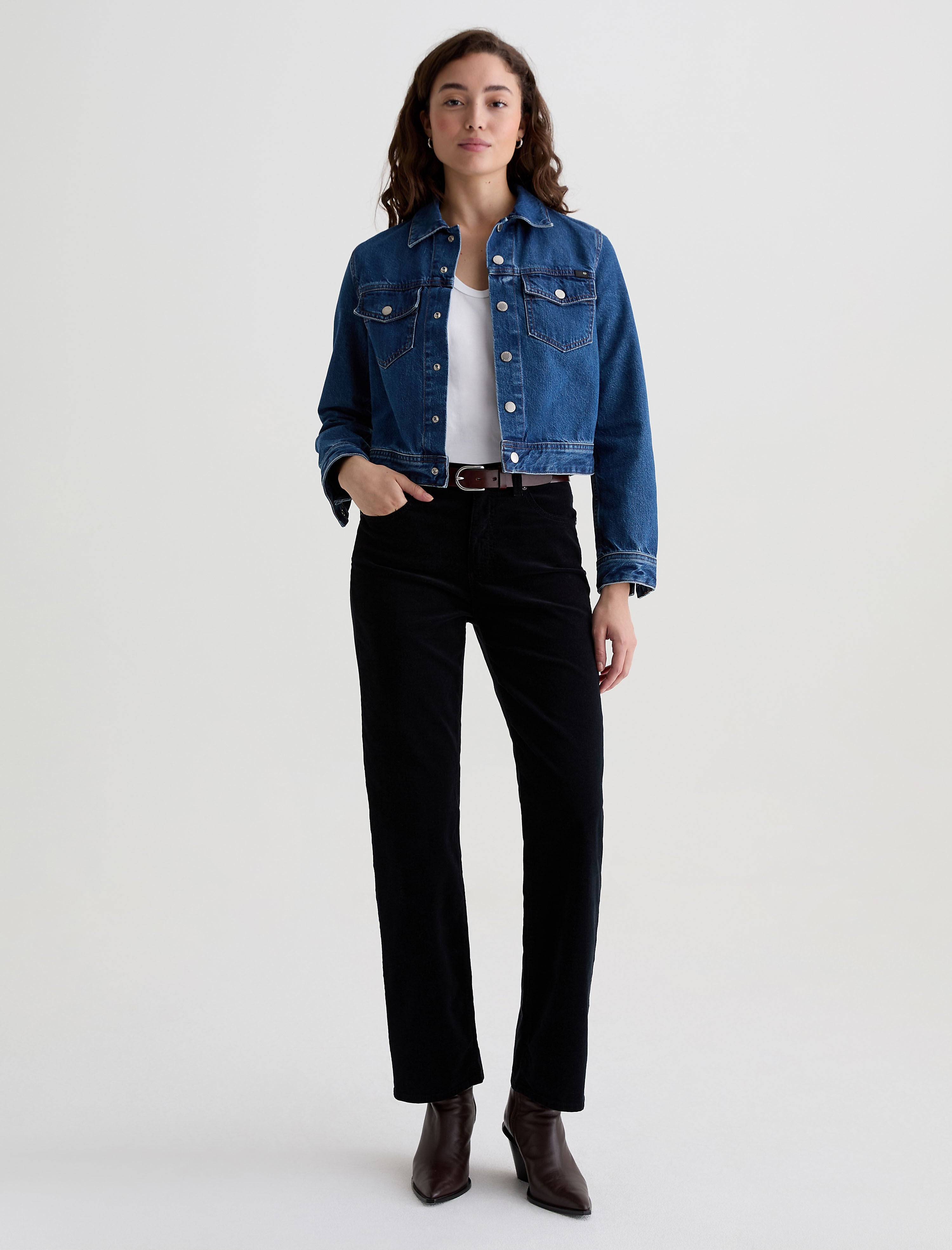 Women Brinley Corduroy Super Black at AG Jeans Official Store