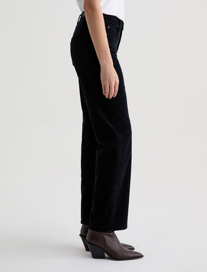 Brinley Mid Rise Straight - Super Black