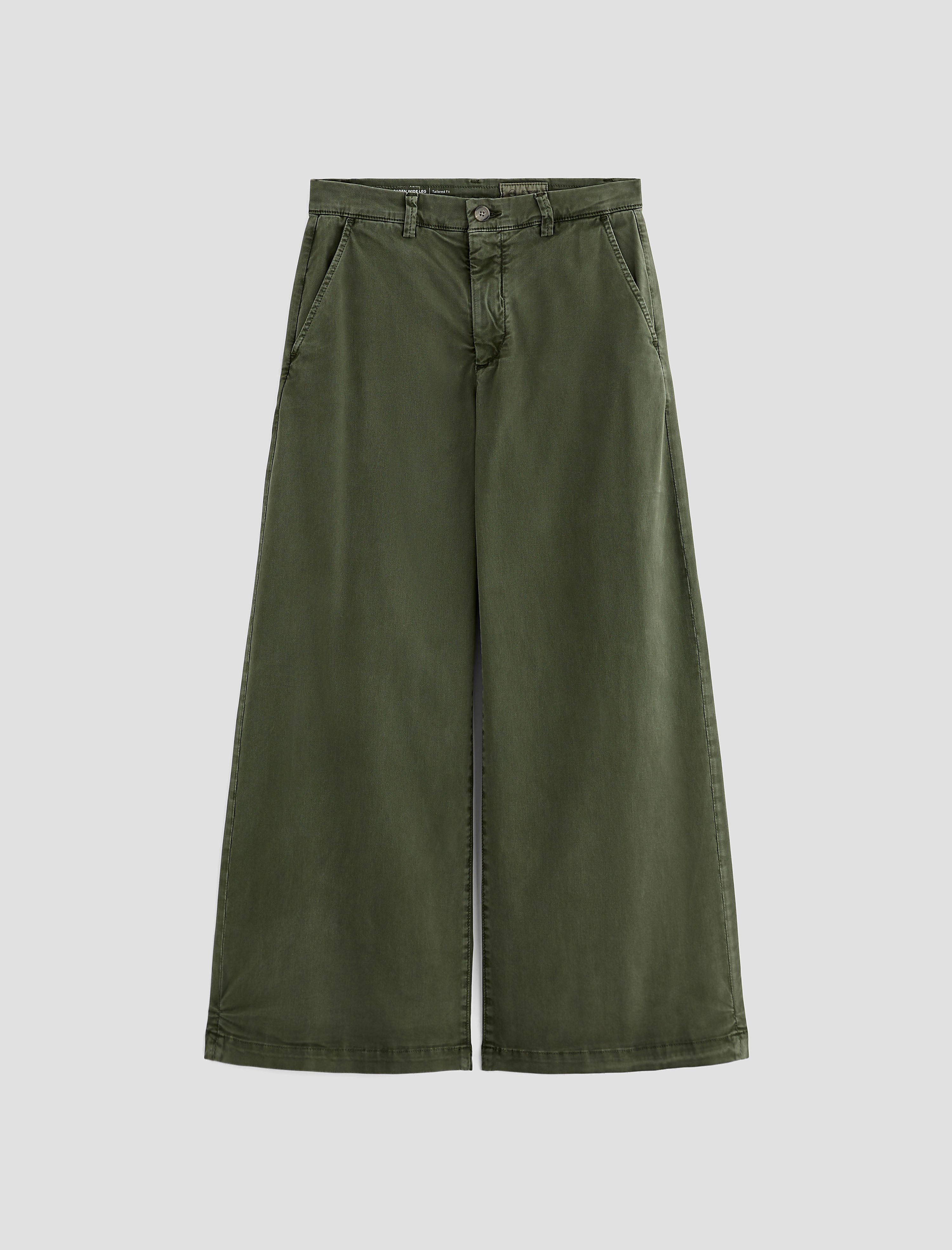 Women Caden Wide Leg Sulfur Dark Thyme at AG Jeans Official