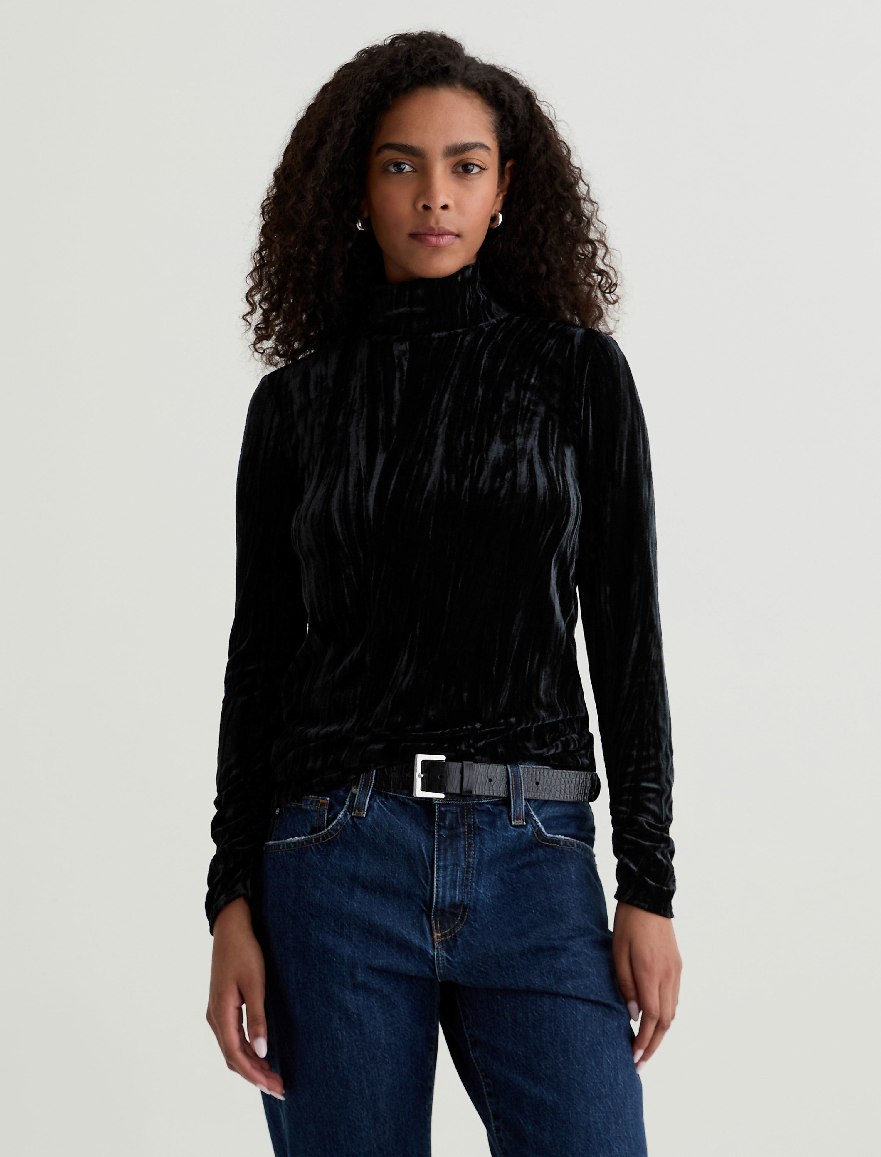 Women Candice Velvet Super Black at AG Jeans Official Store