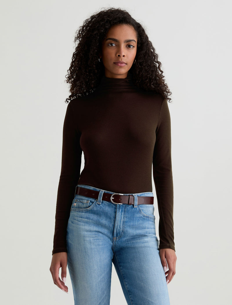 Women Chels Turtleneck Coffee Bean at AG Jeans Official Store