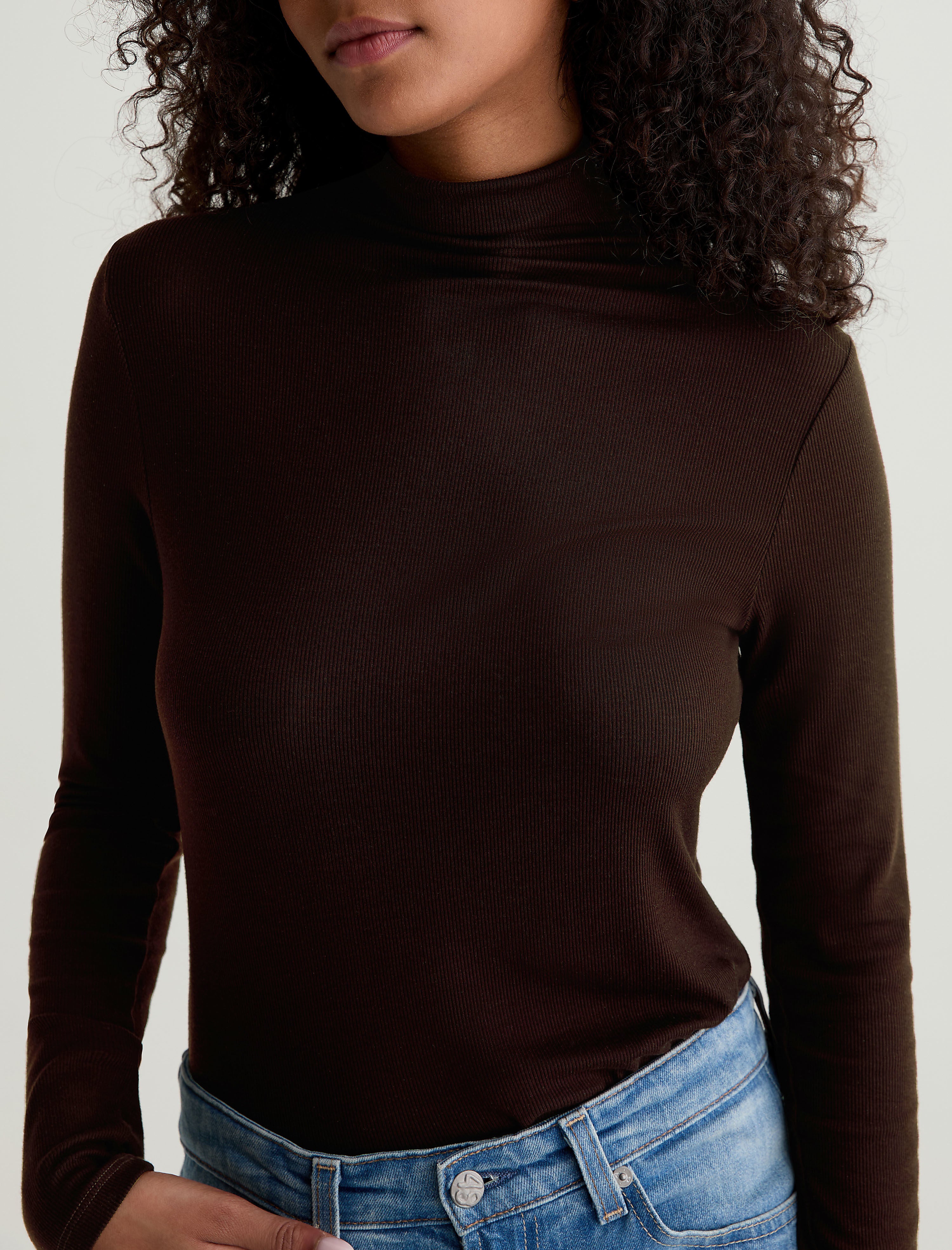 Women Chels Turtleneck Coffee Bean at AG Jeans Official Store
