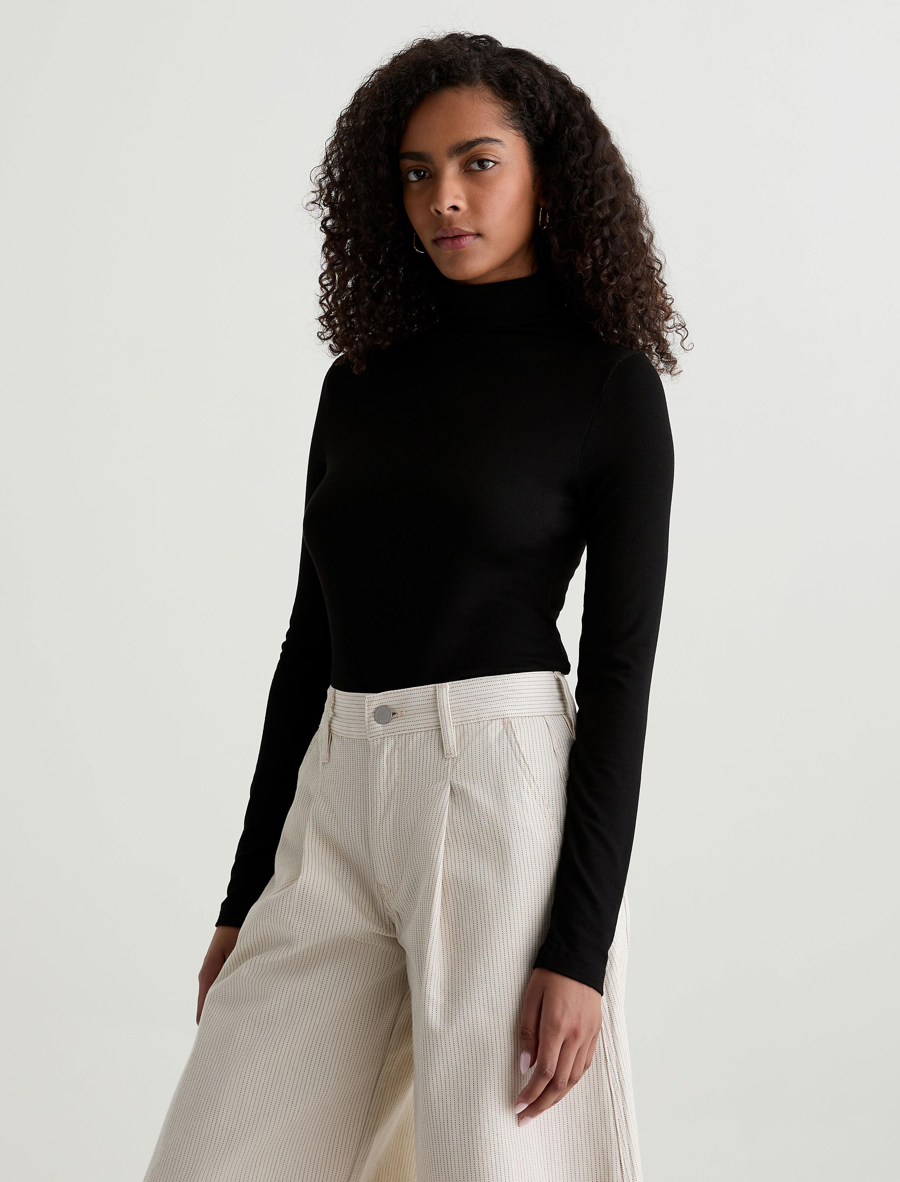 Women Chels Turtleneck Super Black at AG Jeans Official Store