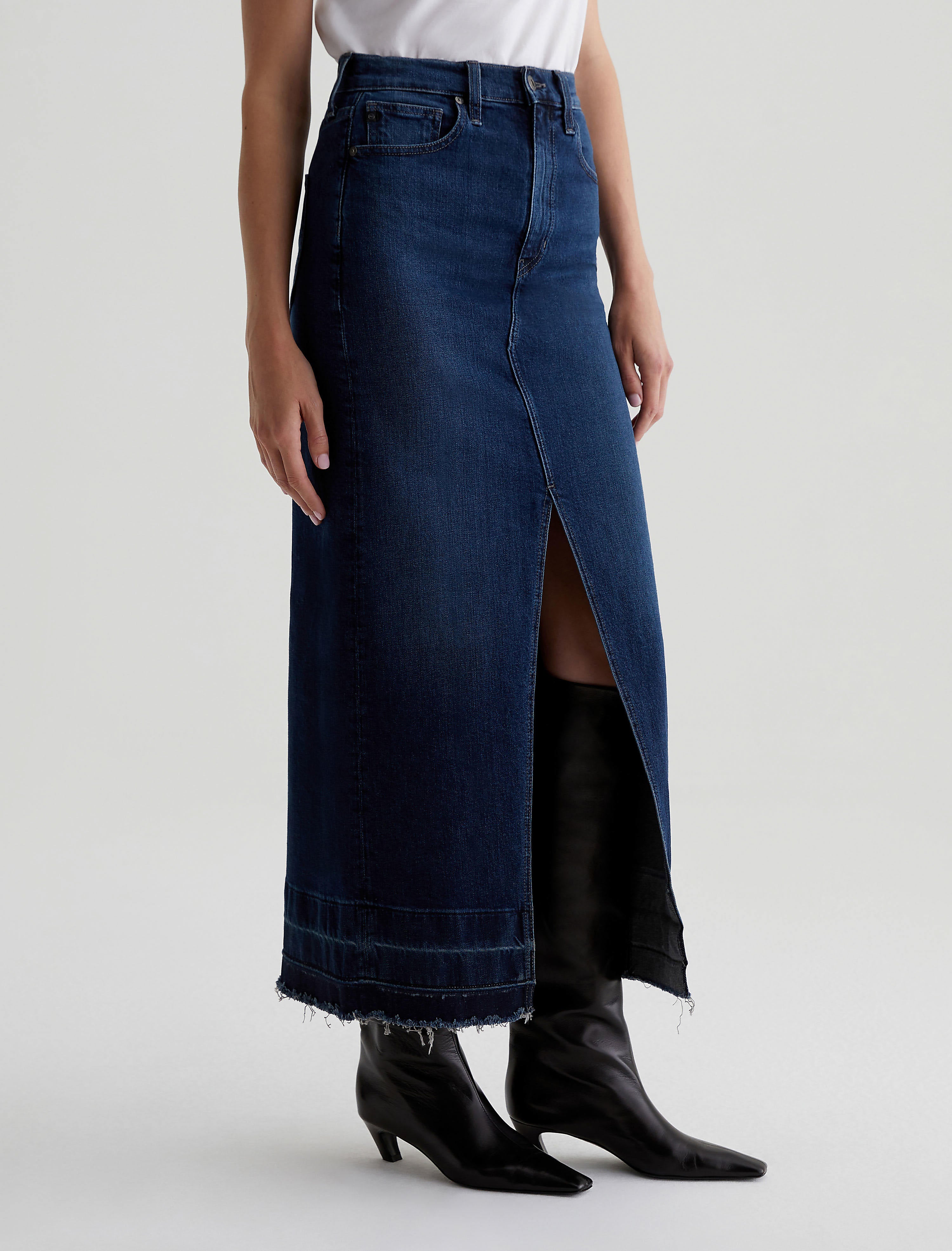 ★韓国人気★AGNEL★Denim Skirt Girls Denim Skirt Korean Style A-Line Summer Child Skirt