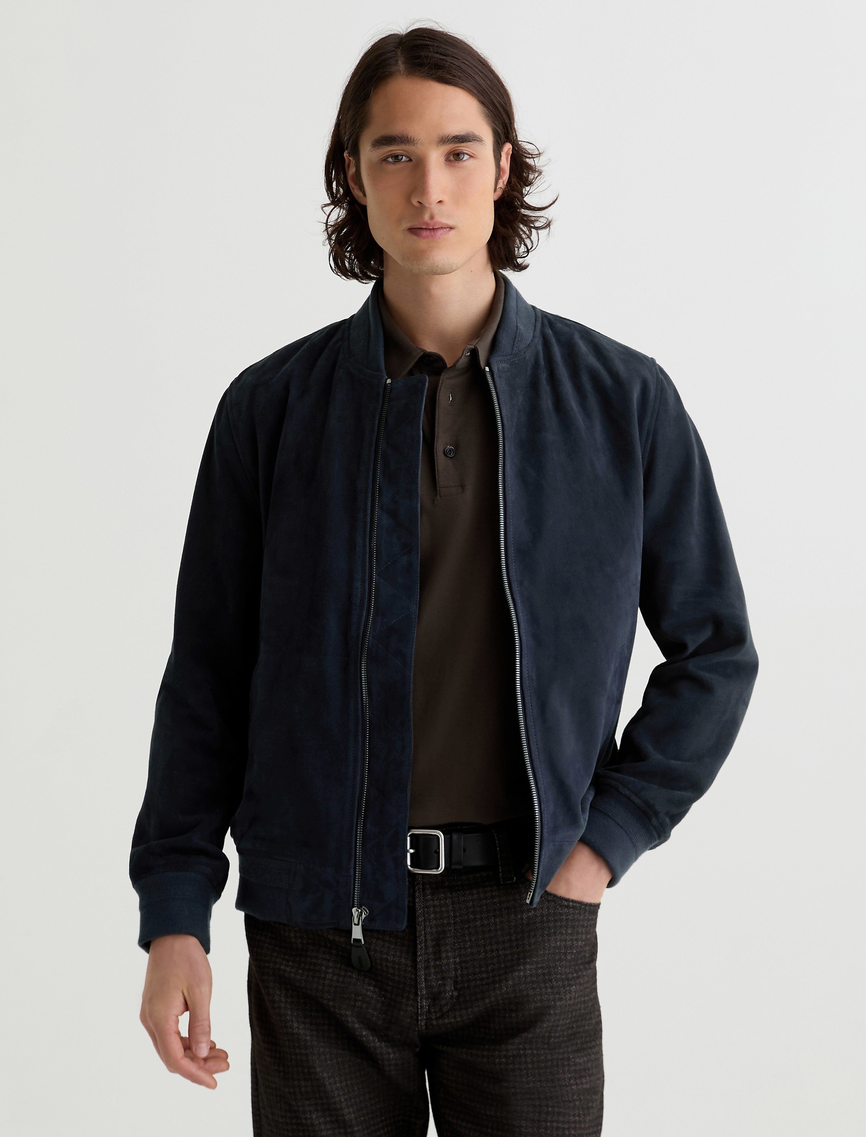 Men Dayton Bomber Jacket Midnight Chateau at AG Jeans Official Store