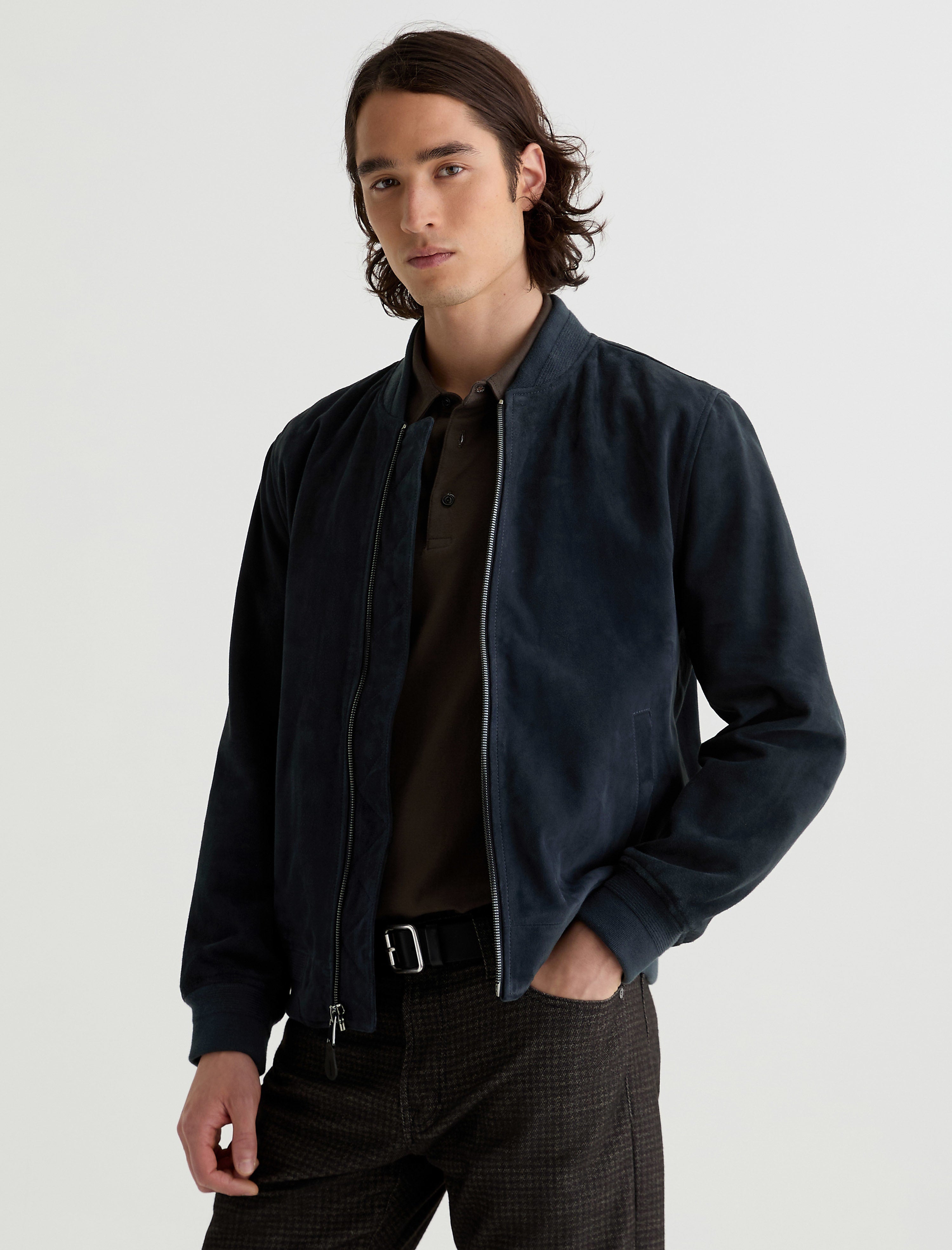 Men Dayton Bomber Jacket Midnight Chateau at AG Jeans Official Store