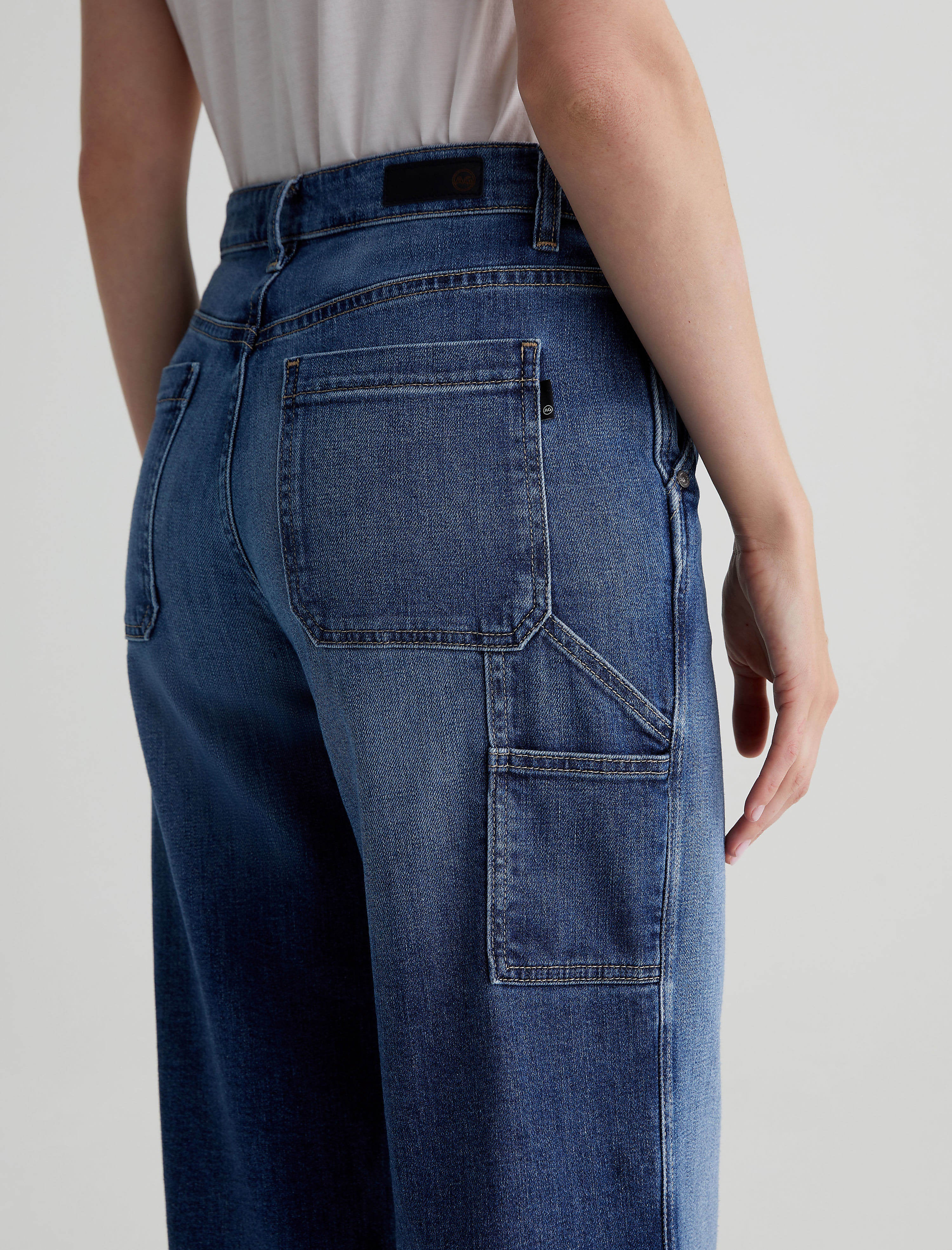 【ANGLAN】Stitch Work Denim Carpenter Pants Men Wells Carpenter Salton at AG Jeans Official Store