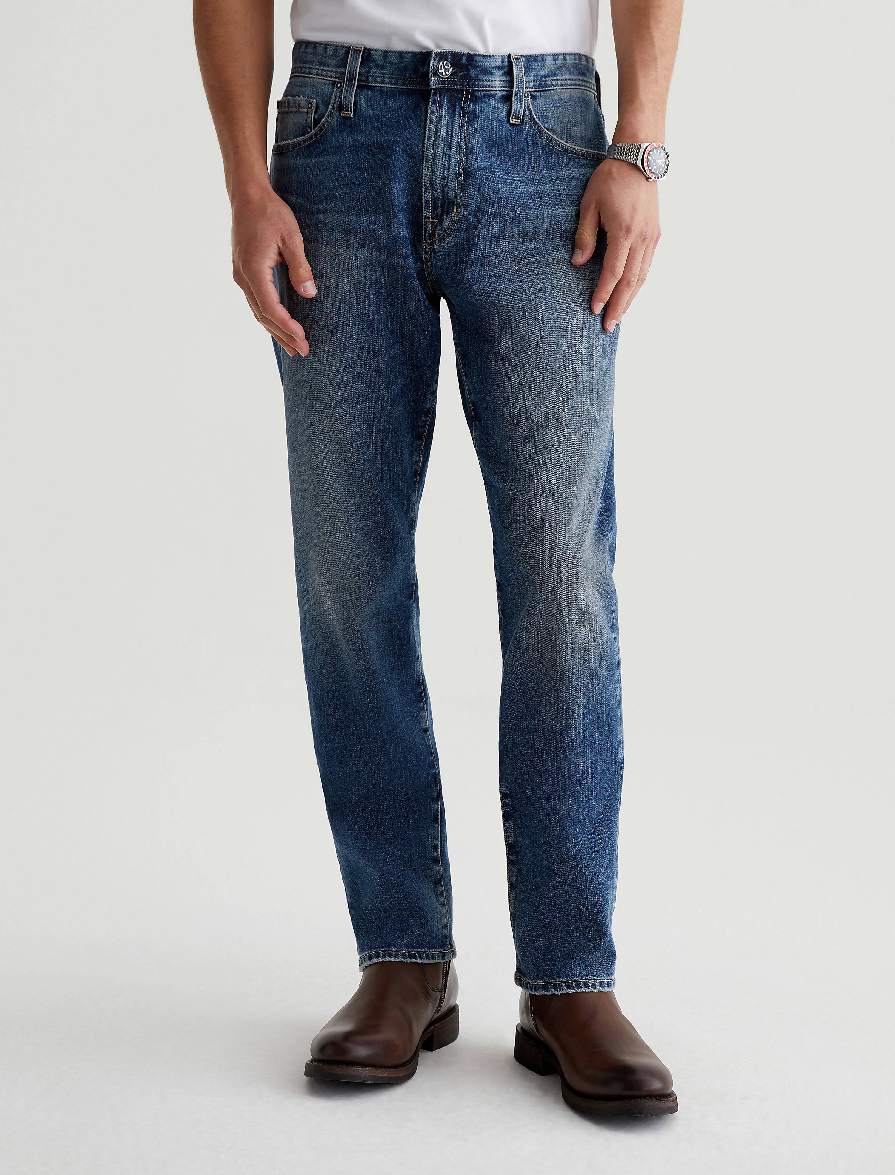 【DISCERNMENT】Dotson Straight Non-fade Denim Pants DISCERNMENT (ディーサーメント) - ドットソンストレートノン