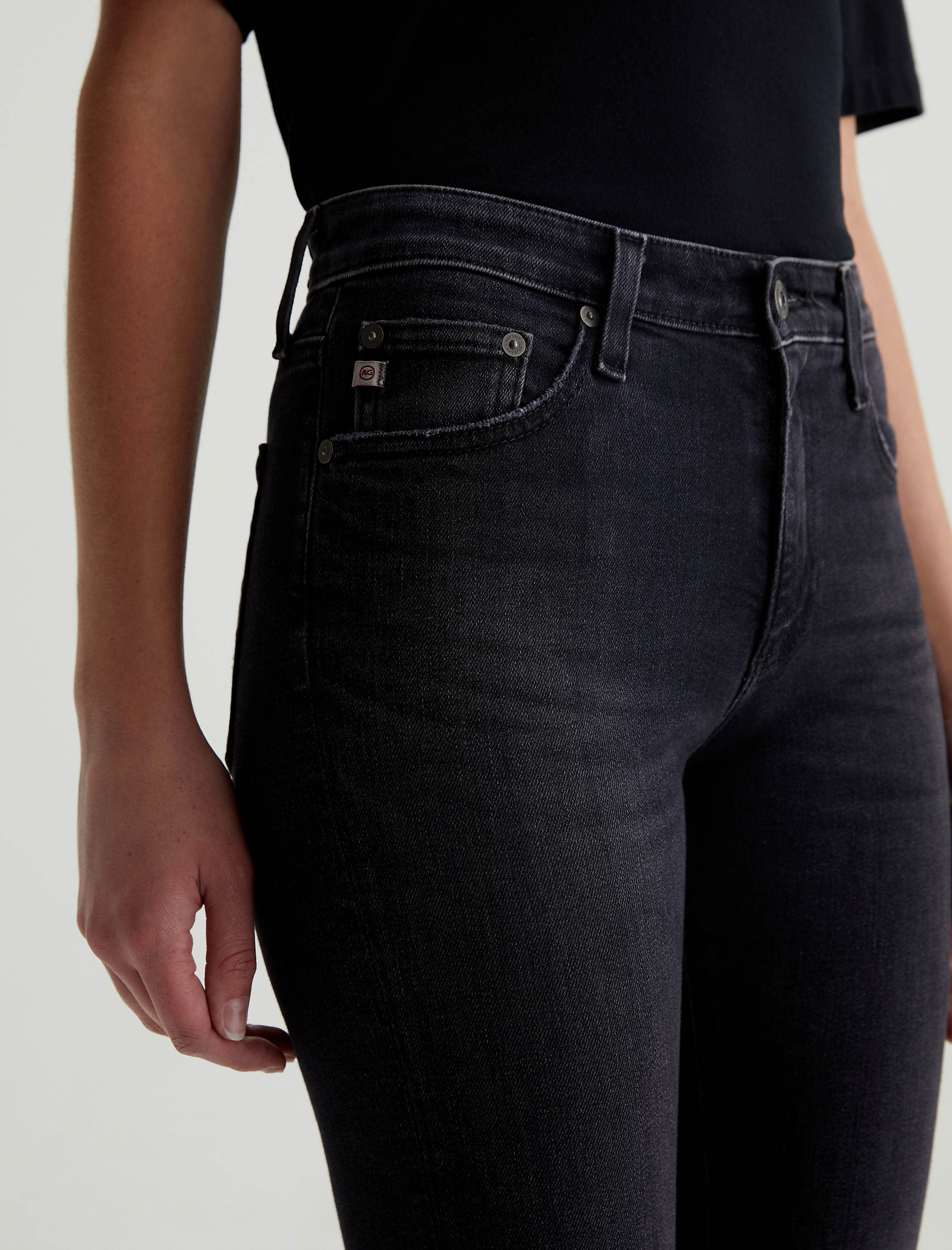 YANUK×anuans】Curvy denim Used Black 22