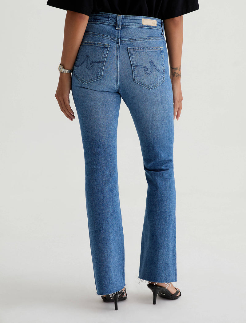 Farrah Mid-Rise Boot Cut Full Length Jean