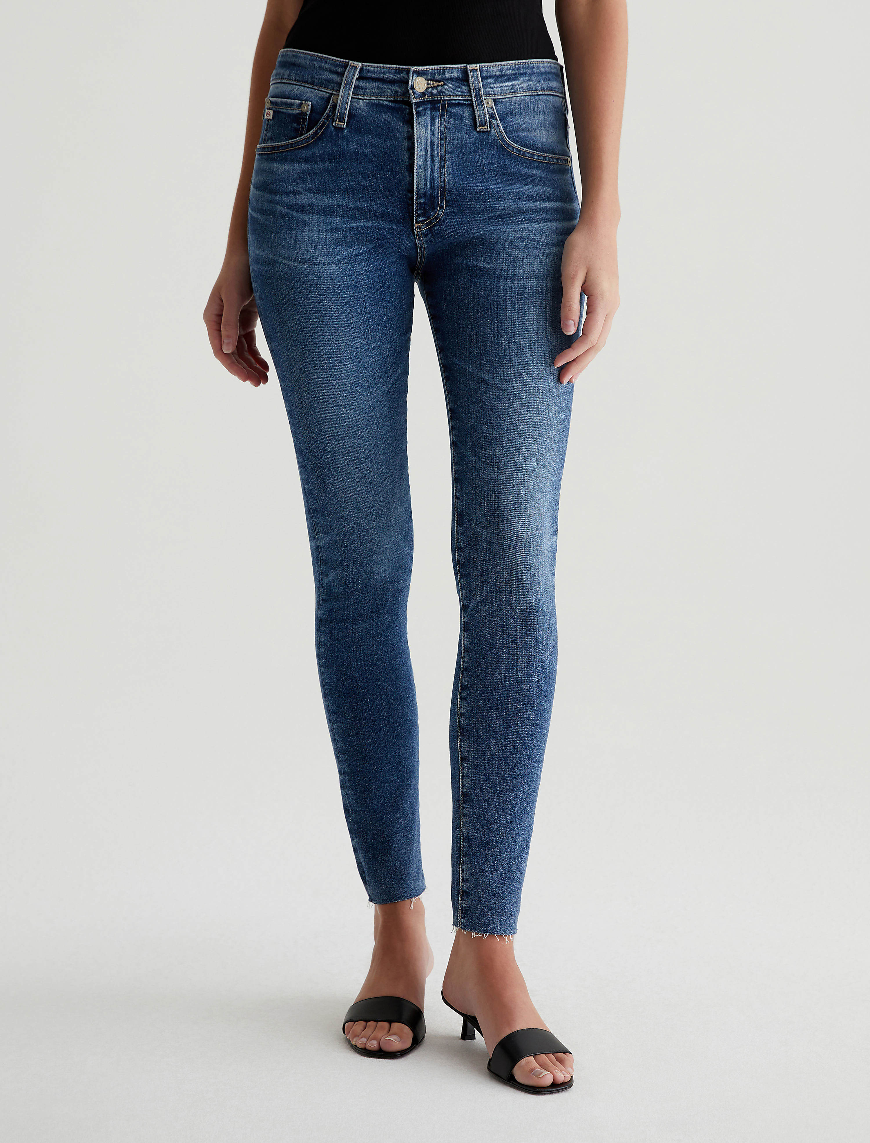 AG エージー　ＦＡＲＲＡＨ　ＡＮＫＬＥ Womens Farrah Skinny Ankle 12 Years Fluid at AG Jeans