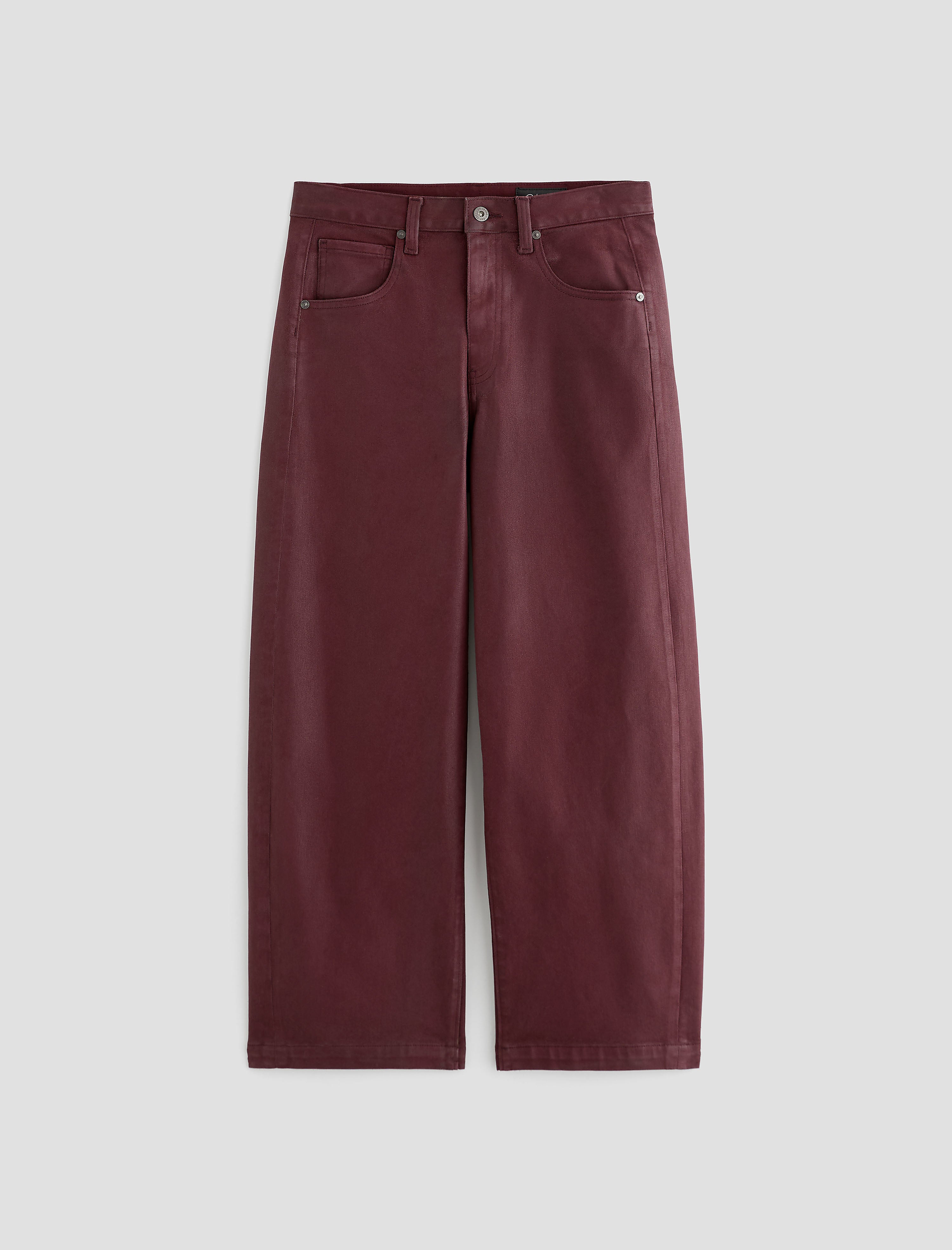 Women Hattie Crop Leatherette Winery at AG Jeans Official Store