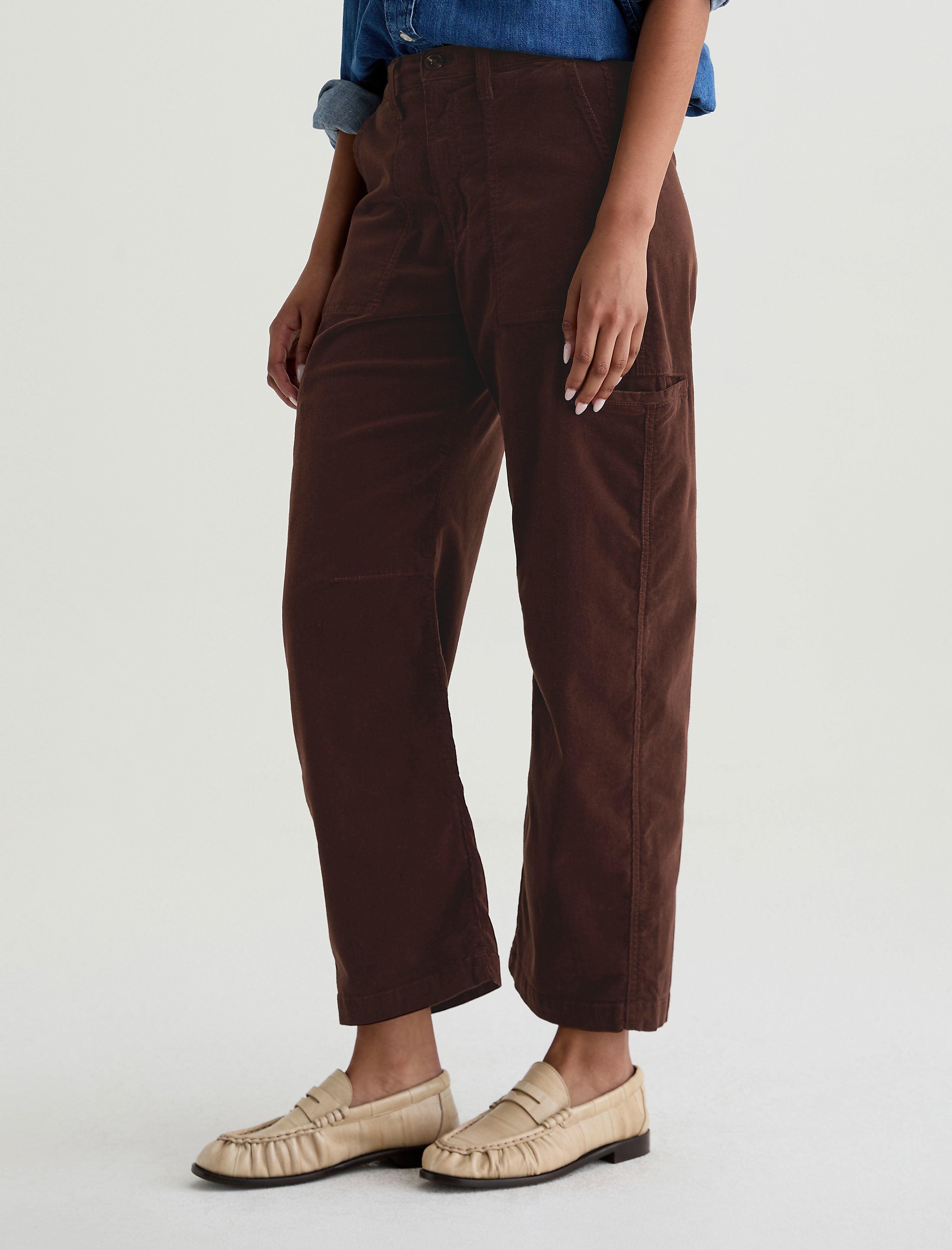Women Hazal Corduroy Coffee Bean at AG Jeans Official Store